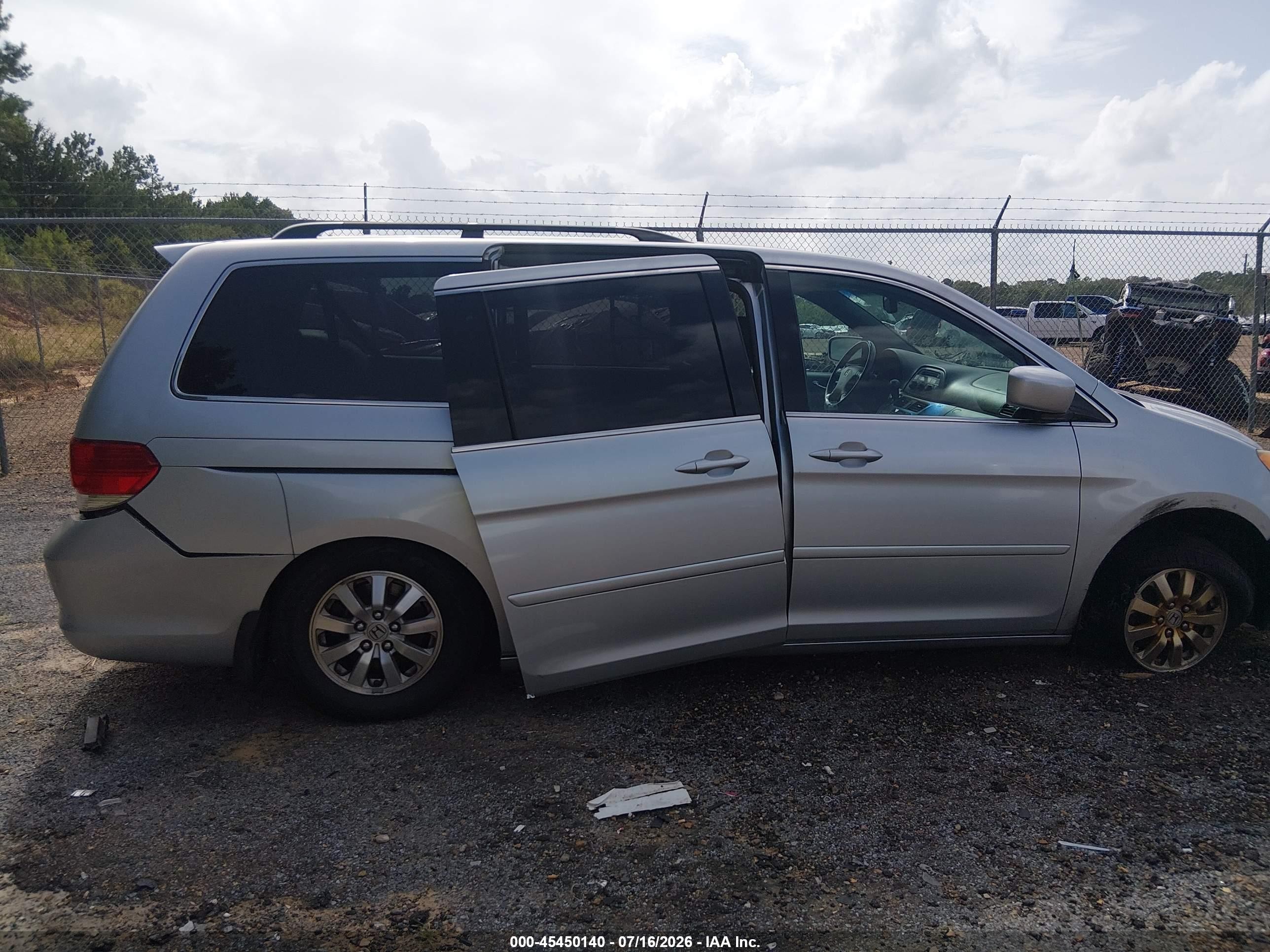 2010 Honda Odyssey Ex-l Silver vin: 5FNRL3H65AB035418