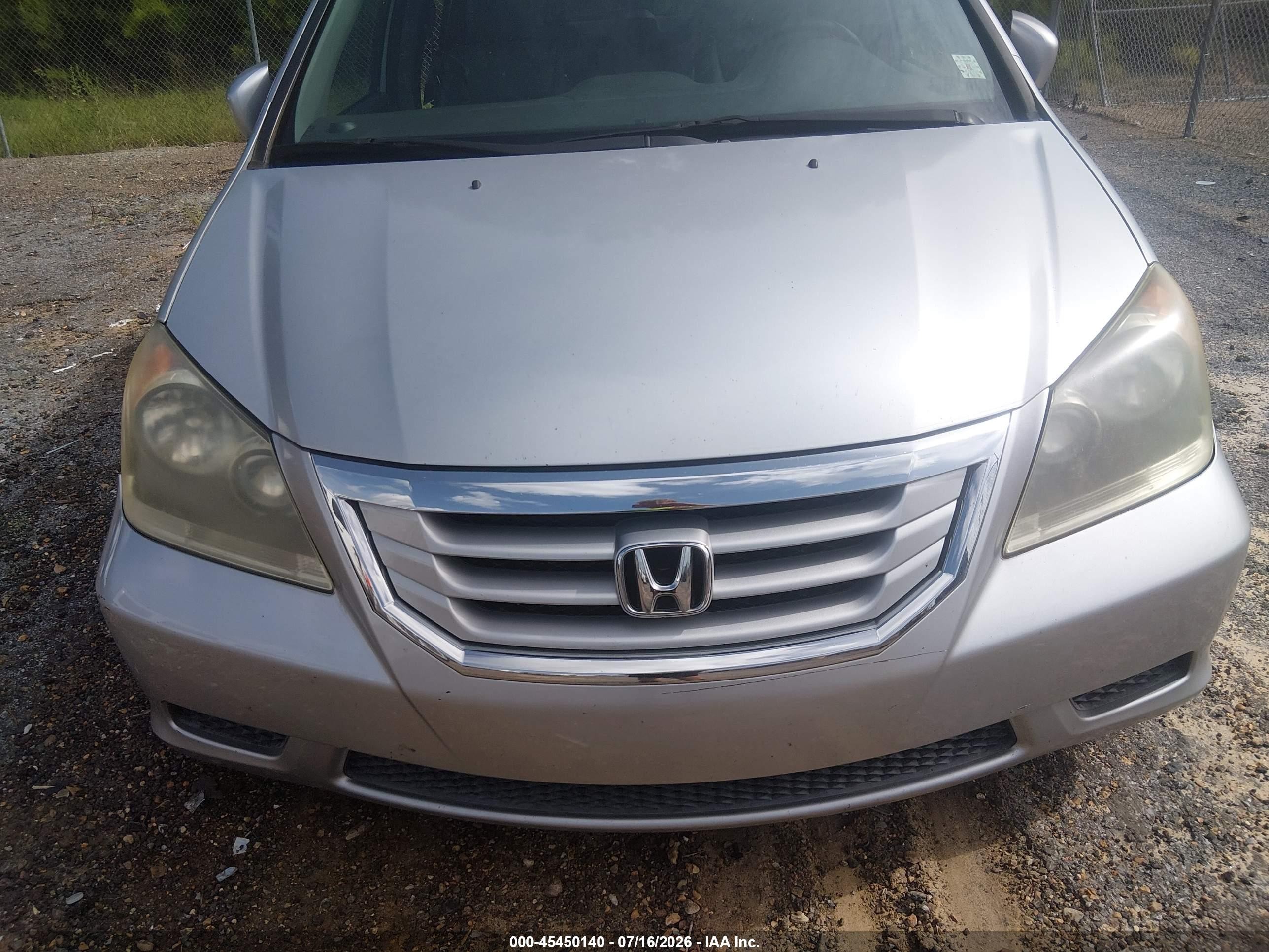 2010 Honda Odyssey Ex-l Silver vin: 5FNRL3H65AB035418