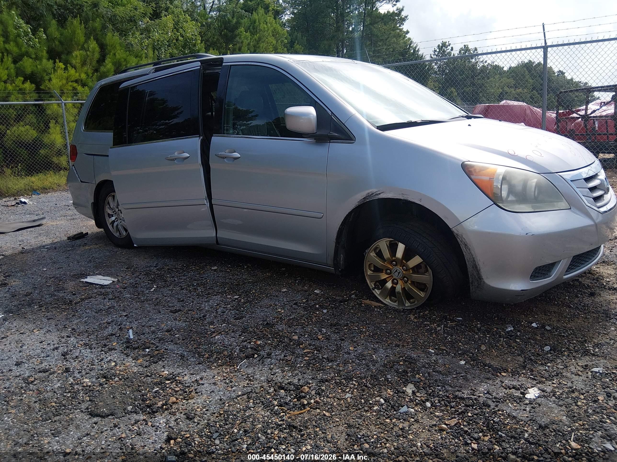 2010 Honda Odyssey Ex-l Silver vin: 5FNRL3H65AB035418