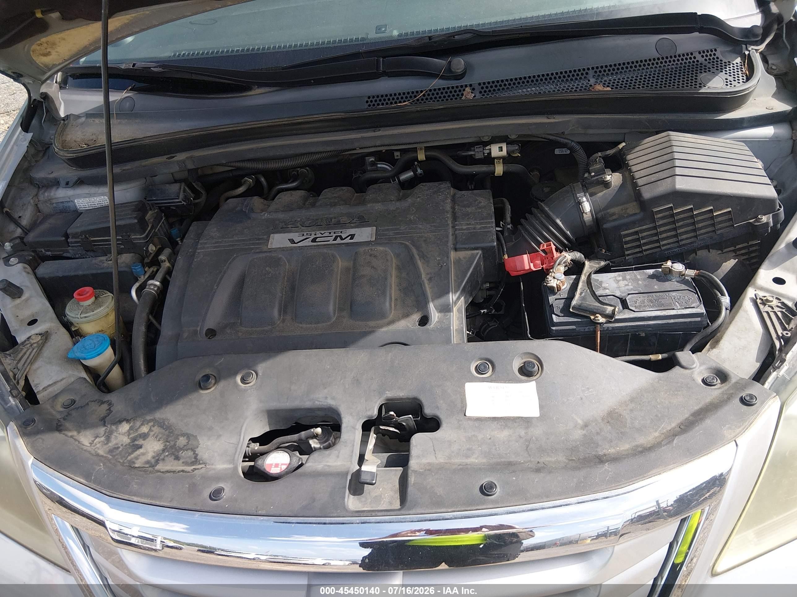 2010 Honda Odyssey Ex-l Silver vin: 5FNRL3H65AB035418