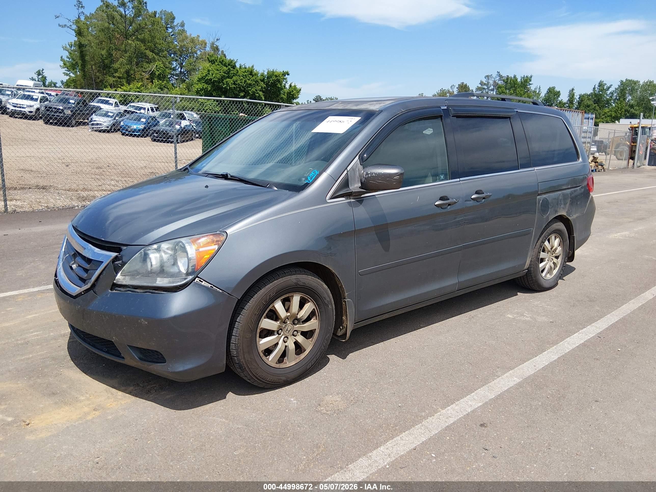 2010 Honda Odyssey Ex-l Серый vin: 5FNRL3H65AB075630