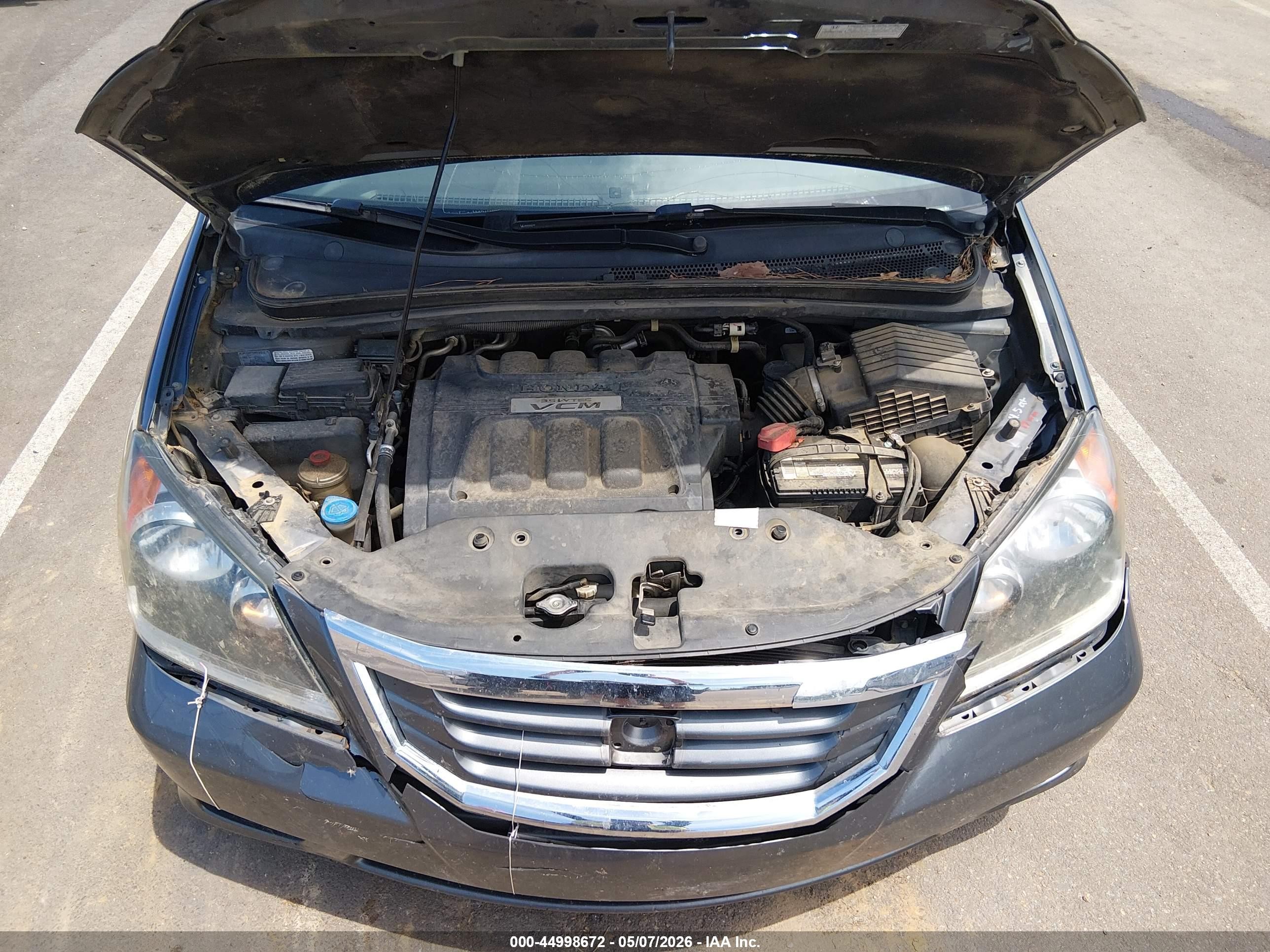 2010 Honda Odyssey Ex-l Серый vin: 5FNRL3H65AB075630