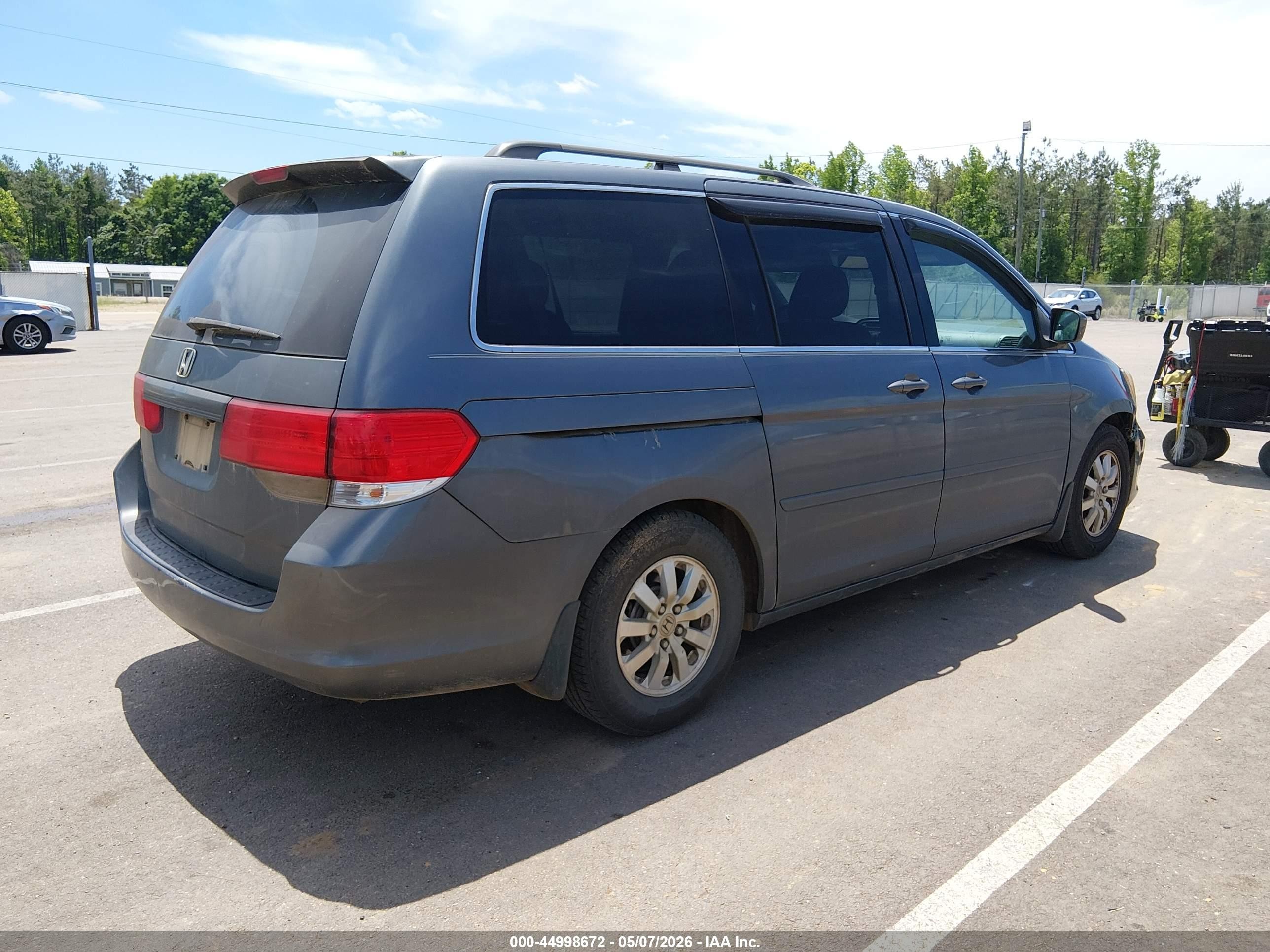 2010 Honda Odyssey Ex-l Серый vin: 5FNRL3H65AB075630