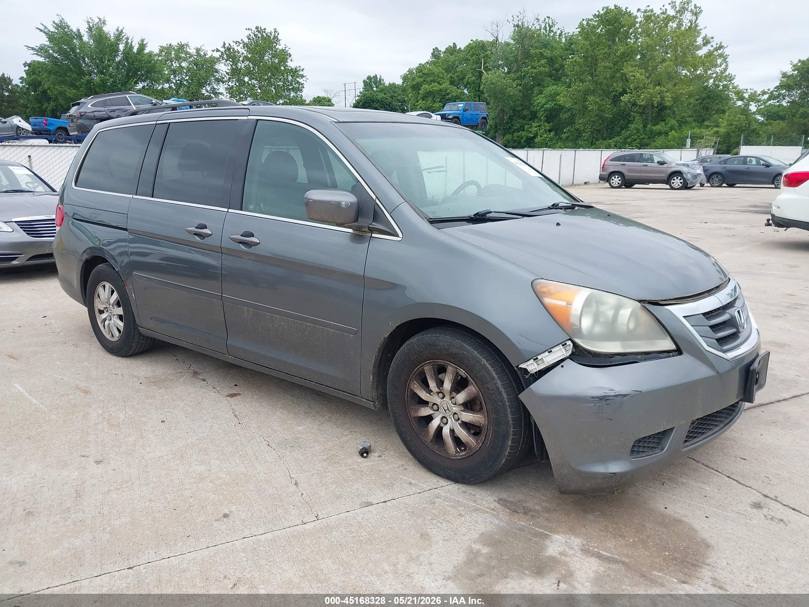 2010 Honda Odyssey Ex-l Gray vin: 5FNRL3H66AB008776