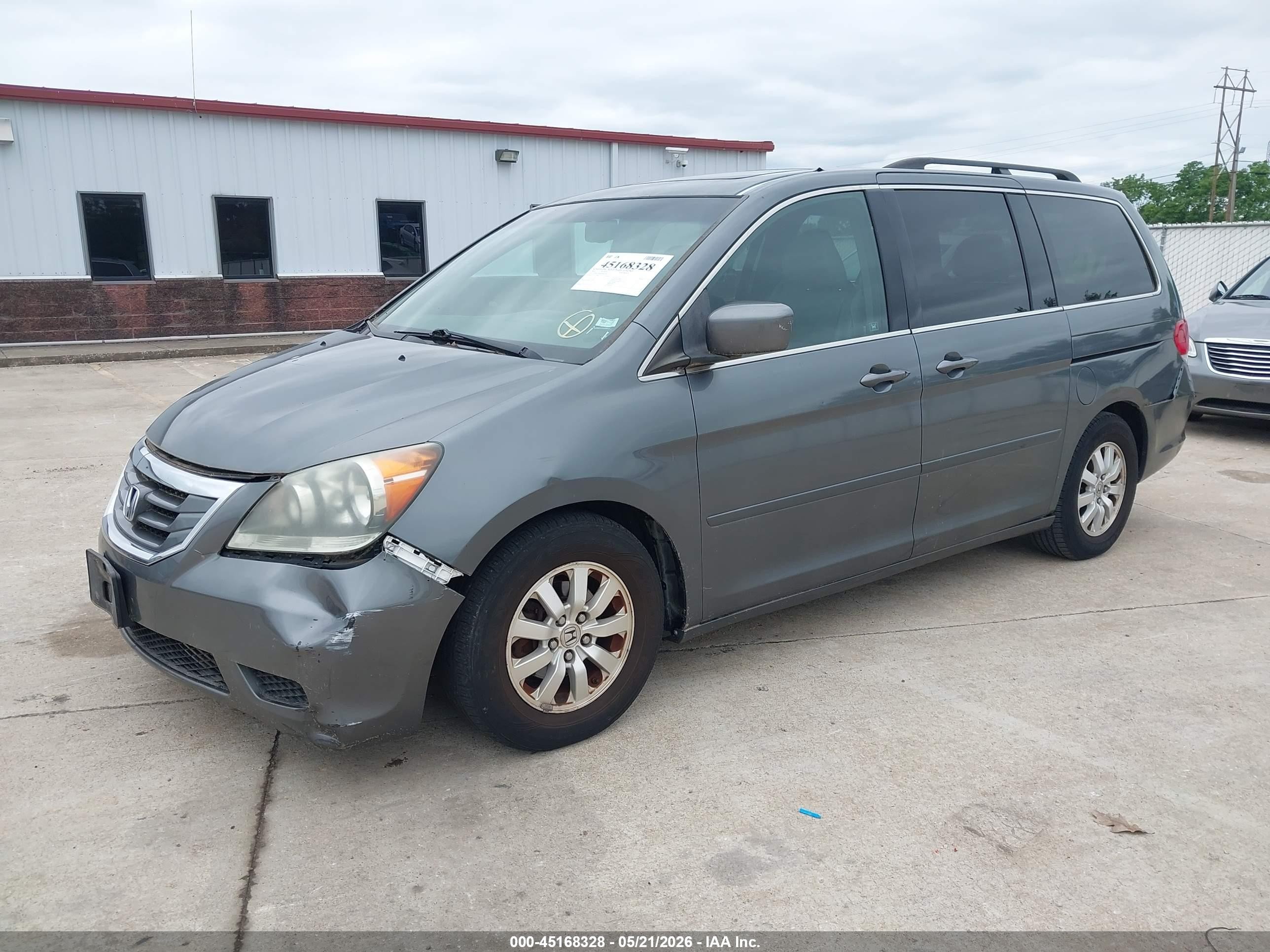 2010 Honda Odyssey Ex-l Gray vin: 5FNRL3H66AB008776