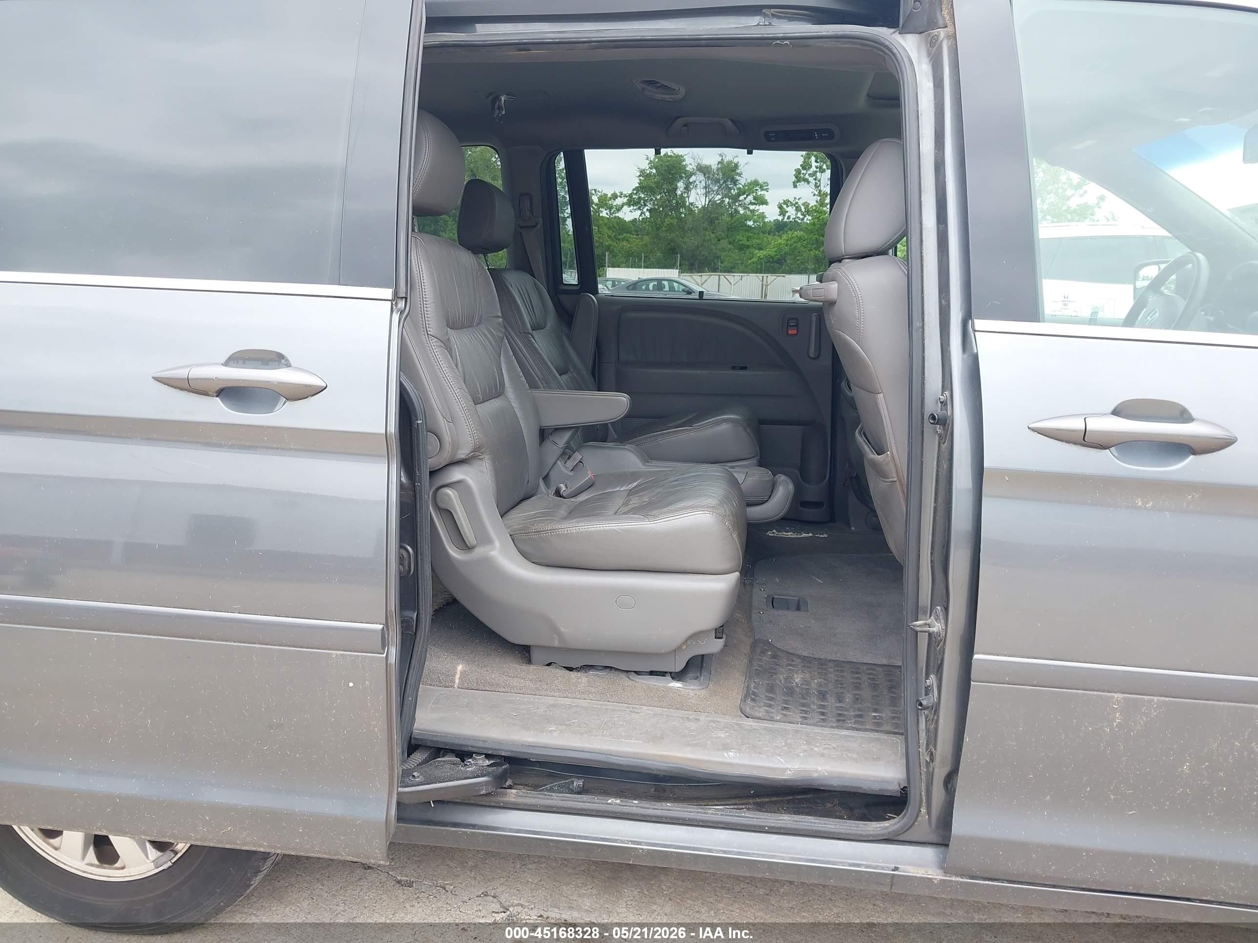 2010 Honda Odyssey Ex-l Gray vin: 5FNRL3H66AB008776