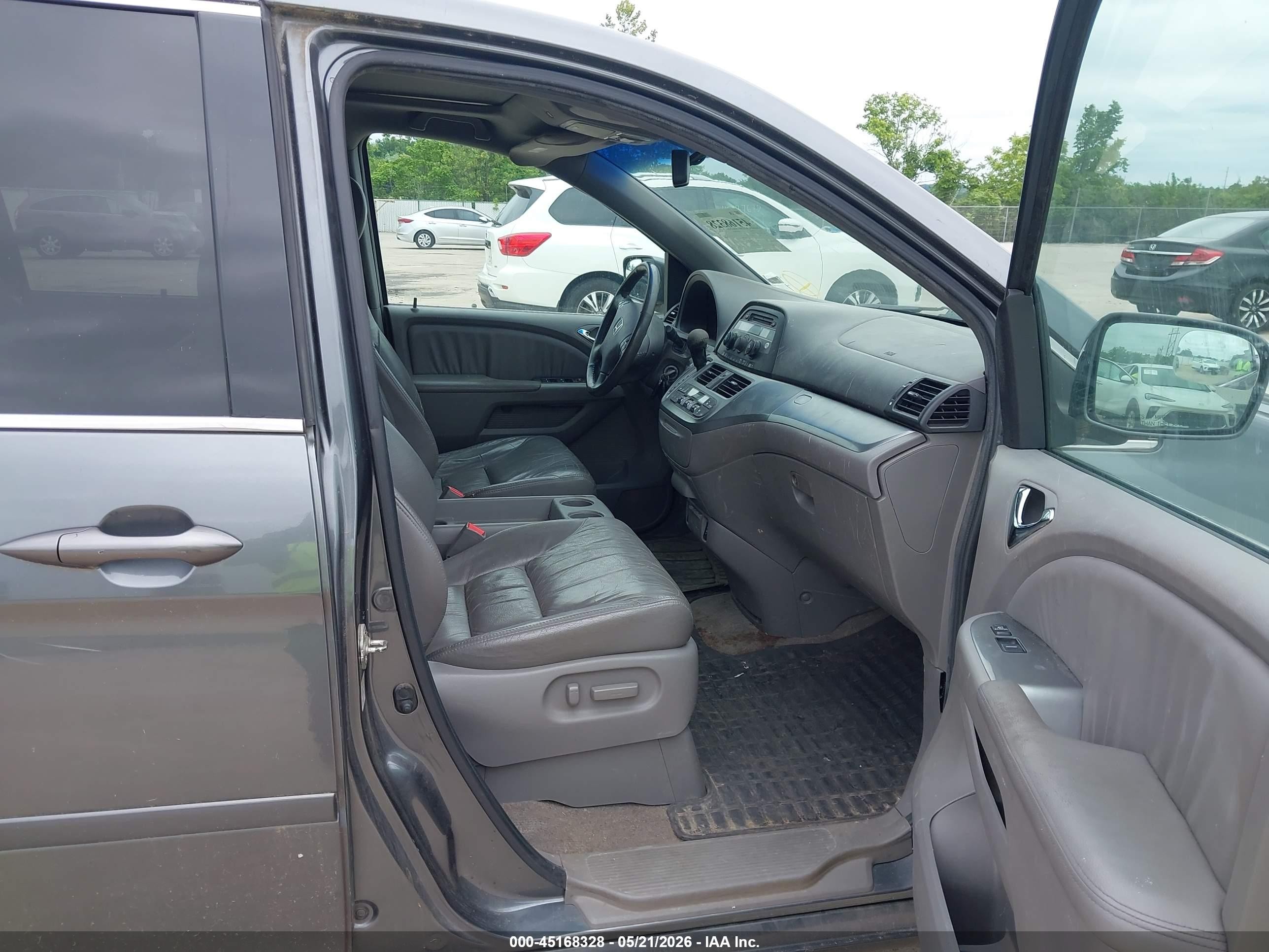 2010 Honda Odyssey Ex-l Gray vin: 5FNRL3H66AB008776