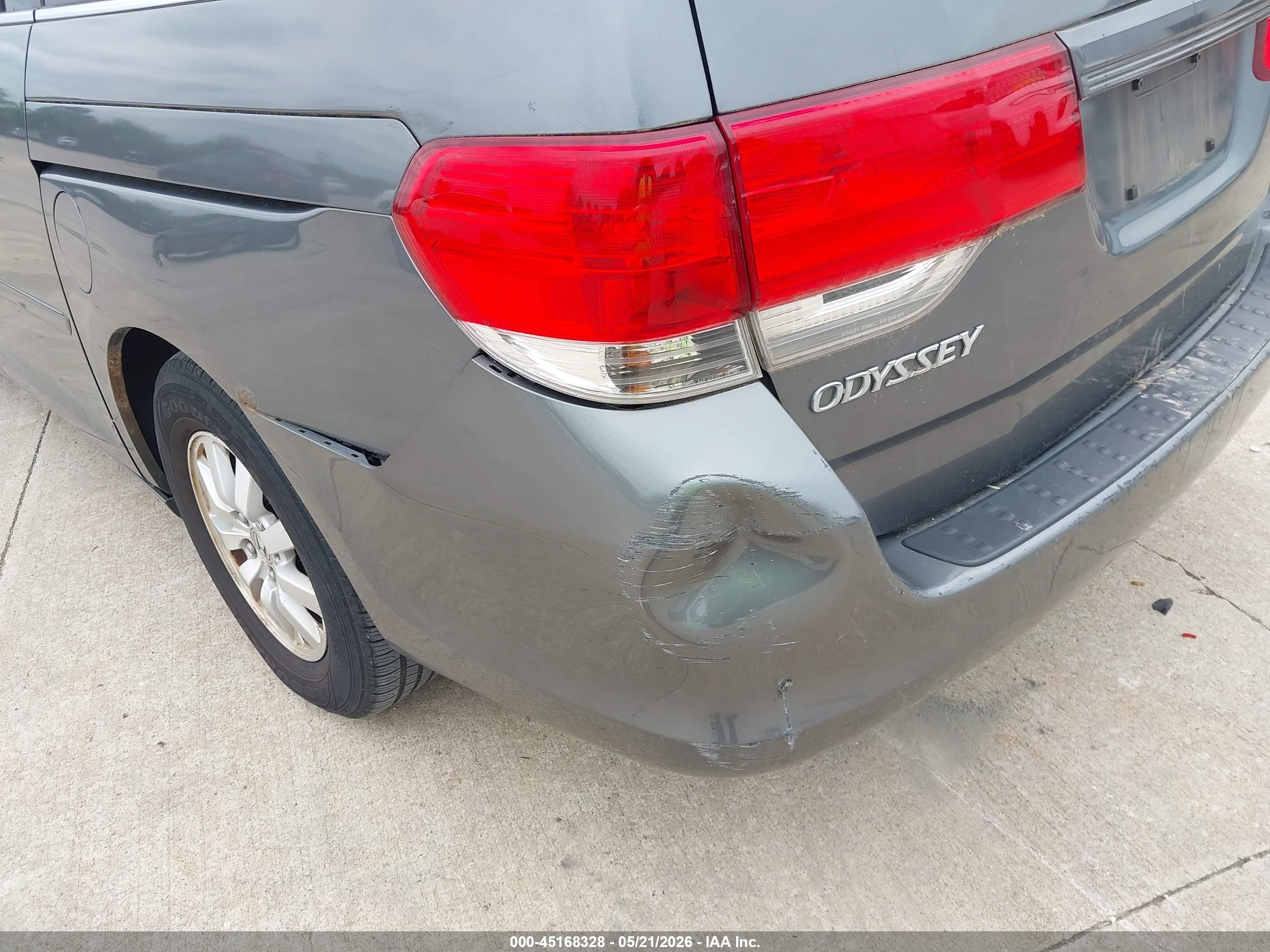 2010 Honda Odyssey Ex-l Gray vin: 5FNRL3H66AB008776