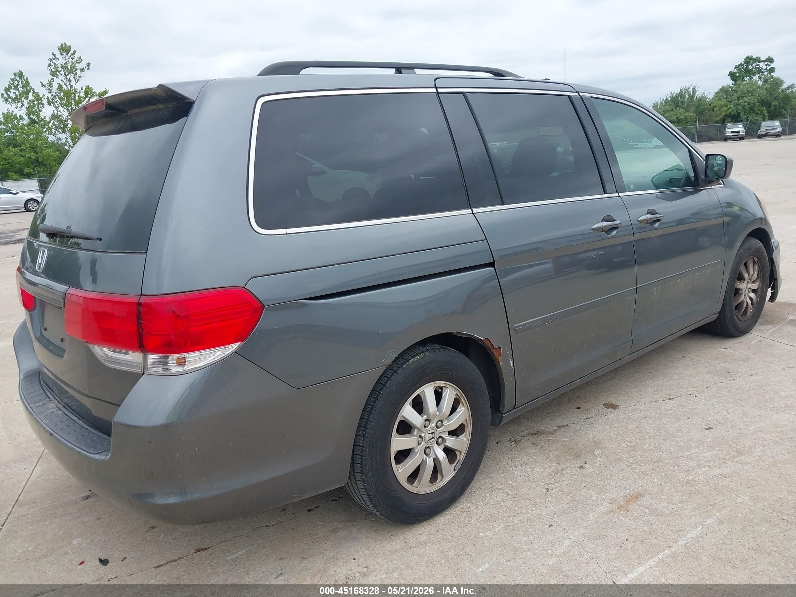 2010 Honda Odyssey Ex-l Gray vin: 5FNRL3H66AB008776