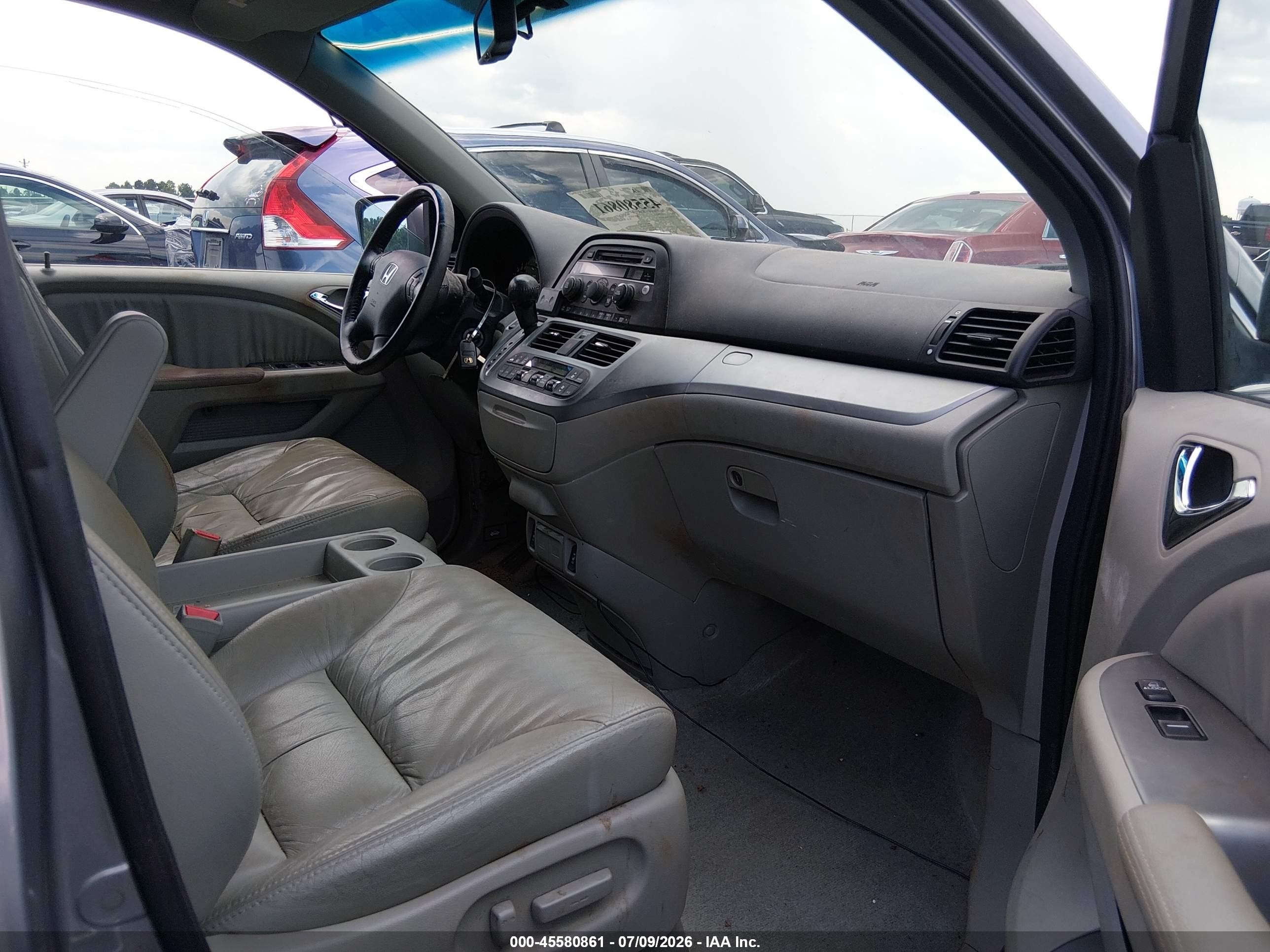 2010 Honda Odyssey Ex-l Silver vin: 5FNRL3H66AB014447