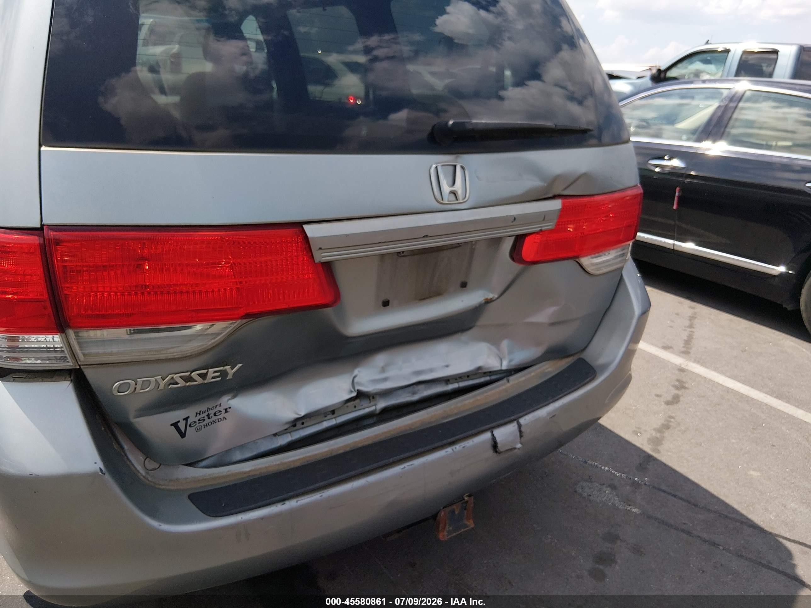 2010 Honda Odyssey Ex-l Silver vin: 5FNRL3H66AB014447