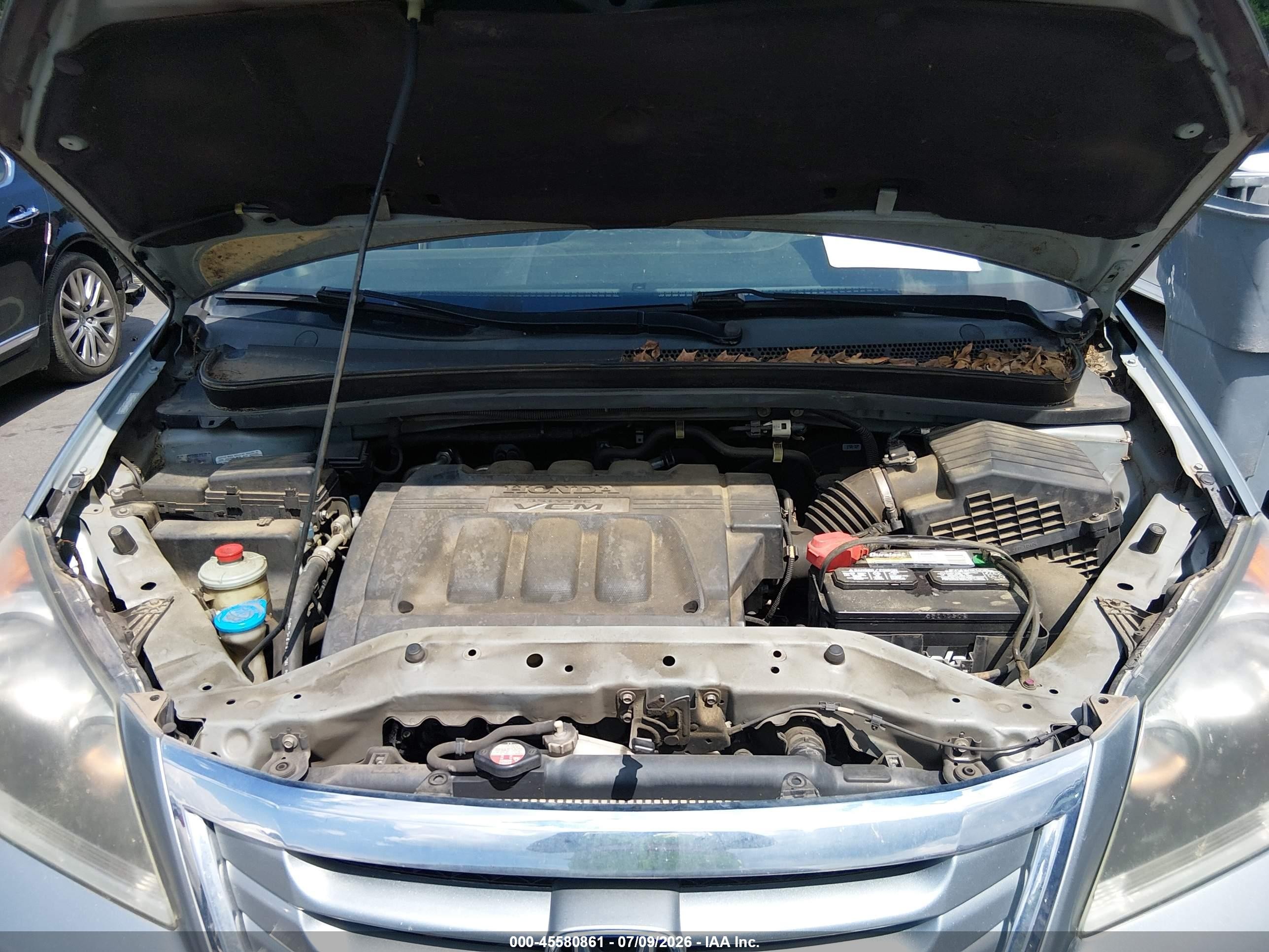 2010 Honda Odyssey Ex-l Silver vin: 5FNRL3H66AB014447