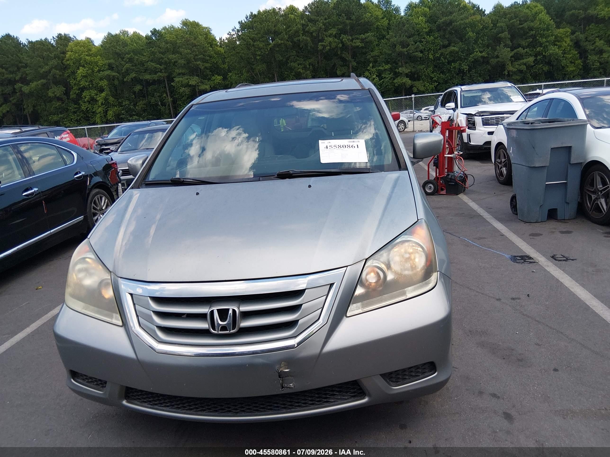 2010 Honda Odyssey Ex-l Silver vin: 5FNRL3H66AB014447
