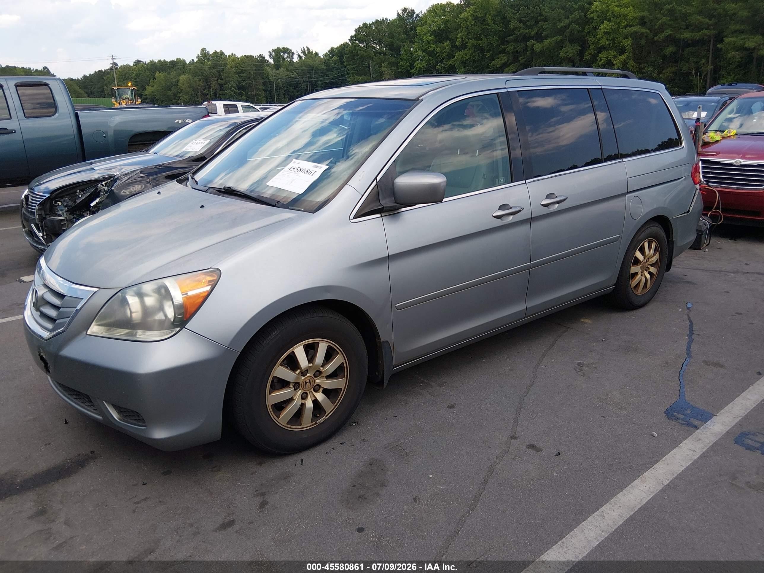 2010 Honda Odyssey Ex-l Silver vin: 5FNRL3H66AB014447