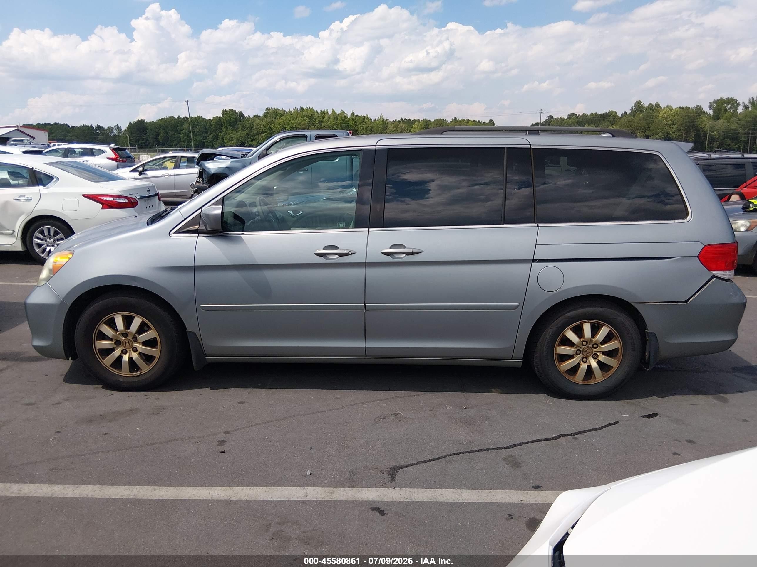 2010 Honda Odyssey Ex-l Silver vin: 5FNRL3H66AB014447