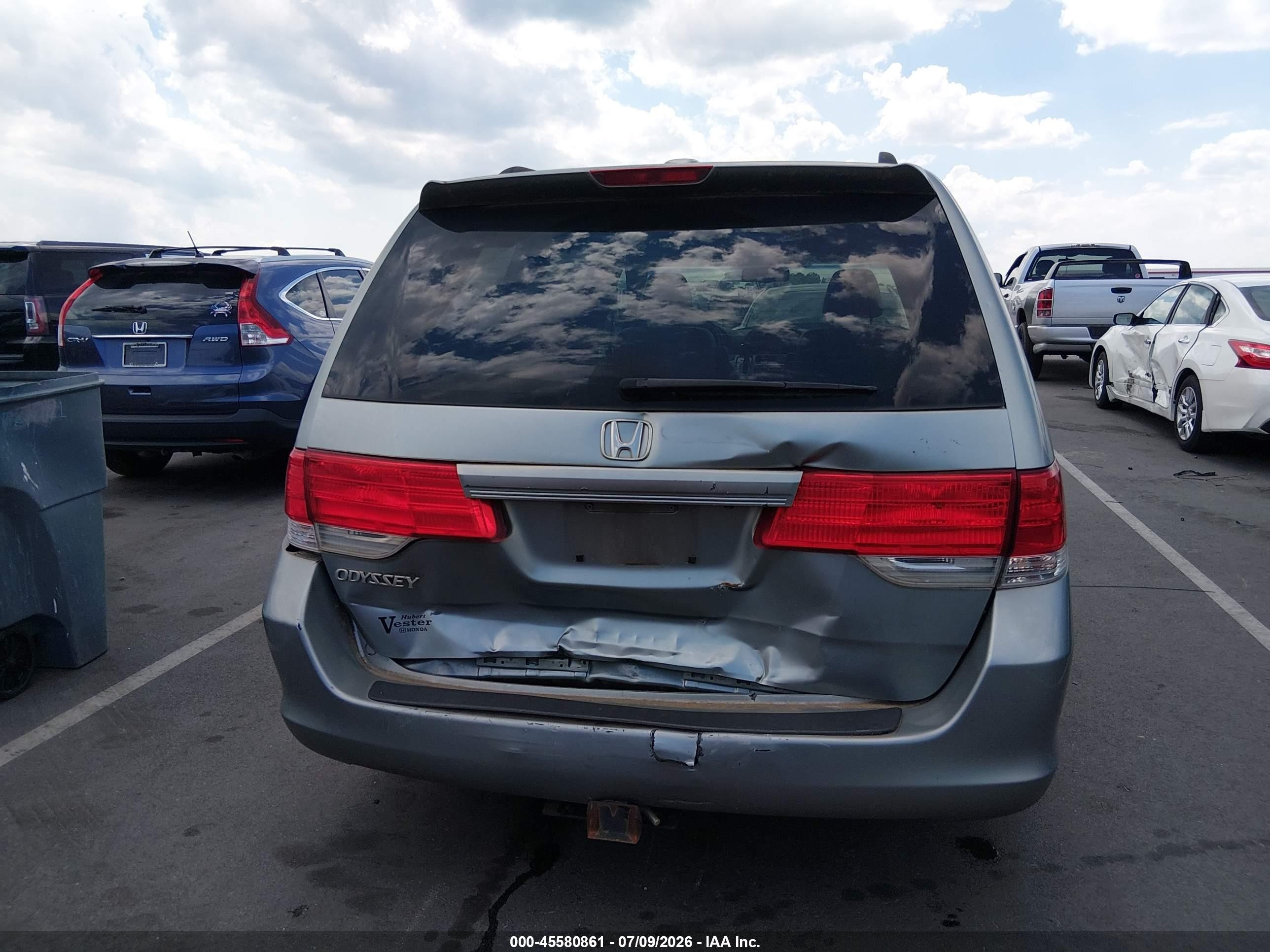 2010 Honda Odyssey Ex-l Silver vin: 5FNRL3H66AB014447