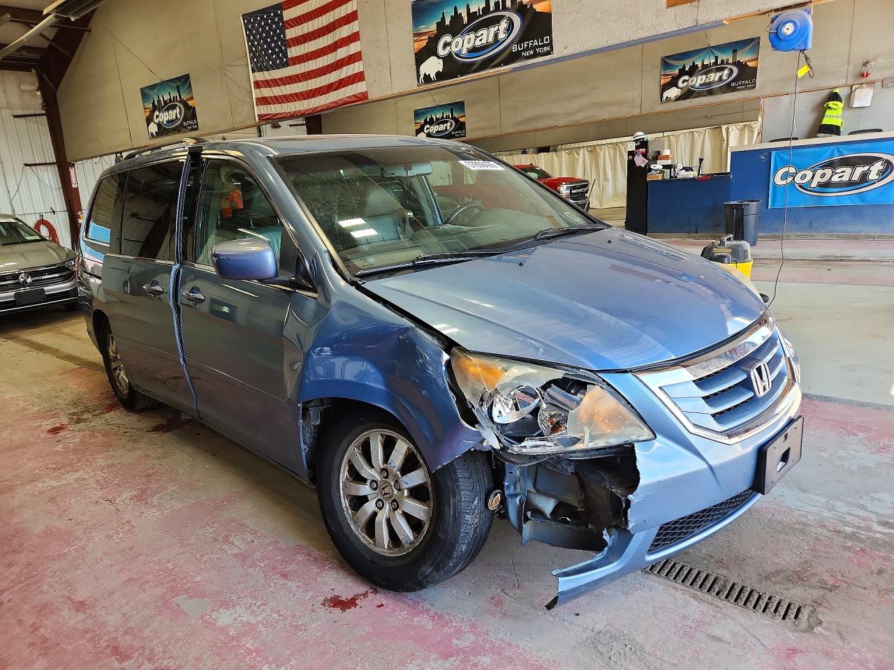 2010 Honda Odyssey Exl Blue vin: 5FNRL3H66AB071599