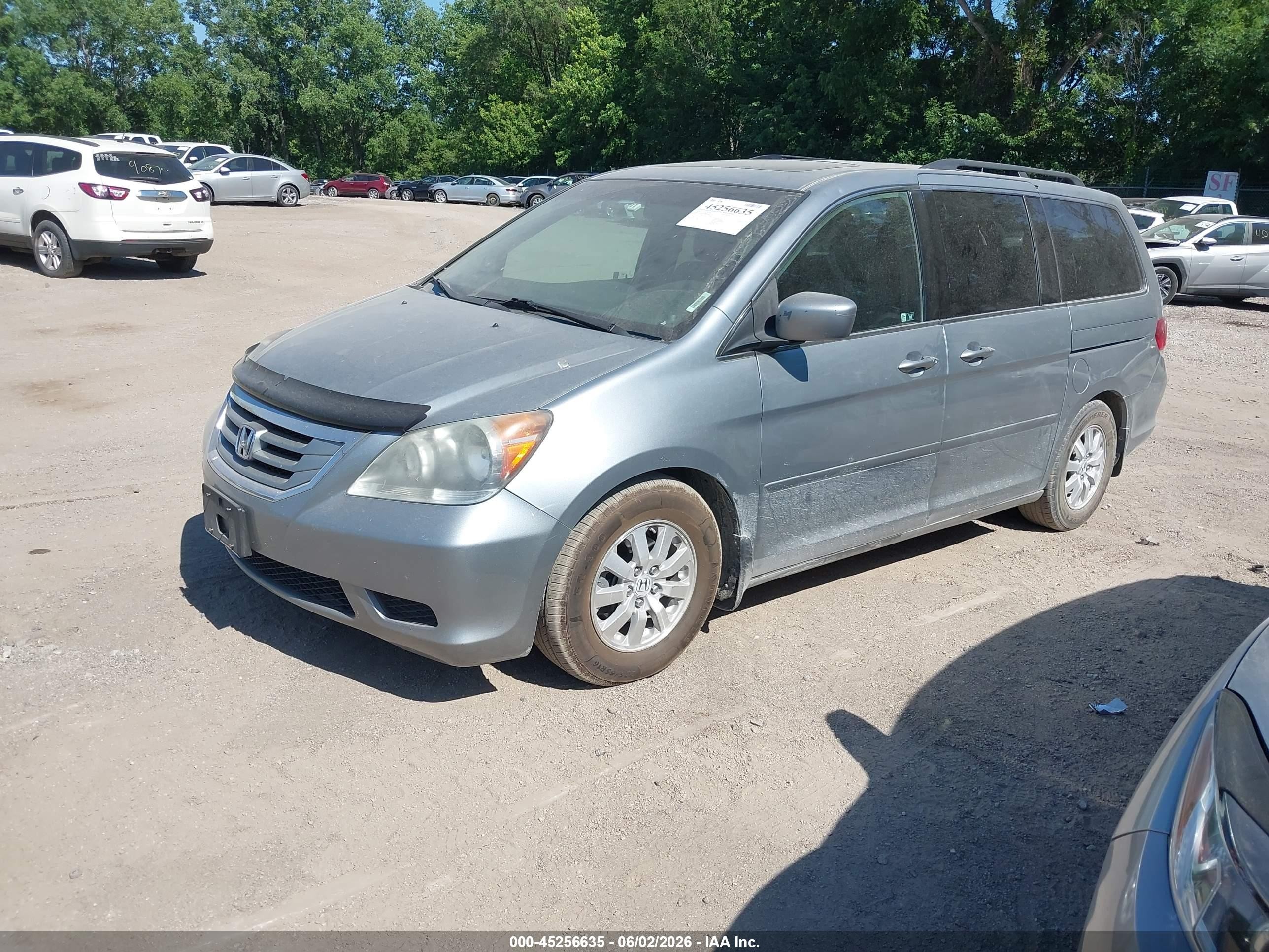 2010 Honda Odyssey Ex-l Серый vin: 5FNRL3H67AB002856