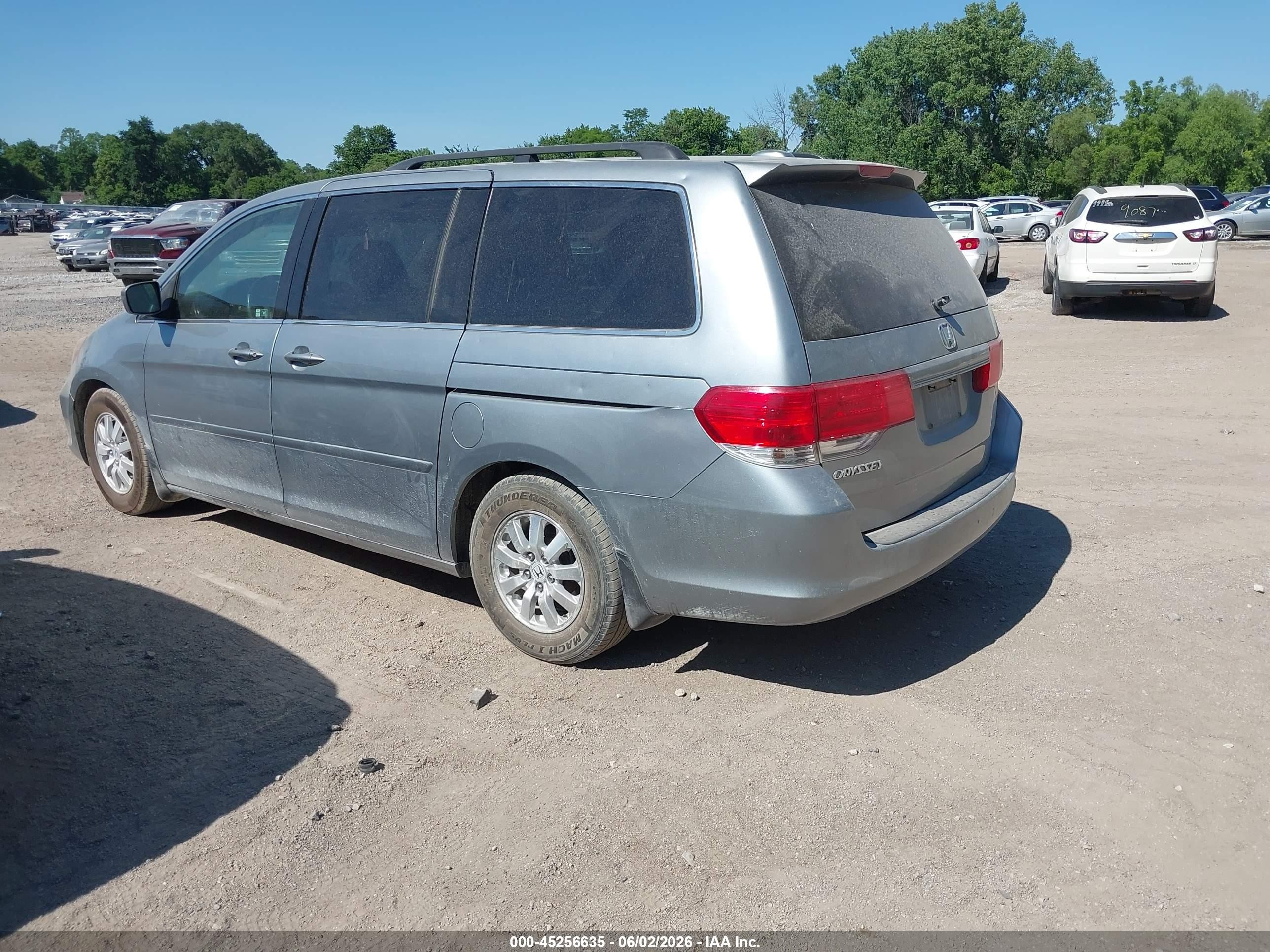 2010 Honda Odyssey Ex-l Серый vin: 5FNRL3H67AB002856