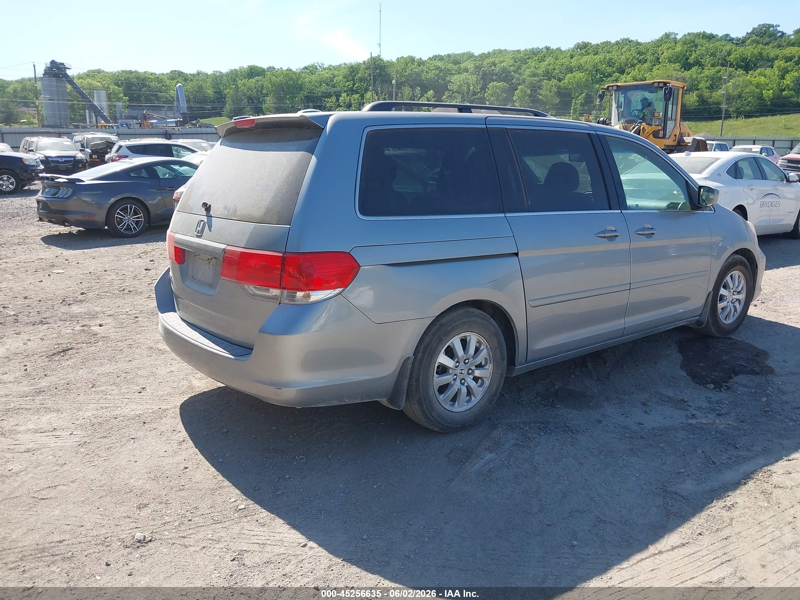 2010 Honda Odyssey Ex-l Серый vin: 5FNRL3H67AB002856