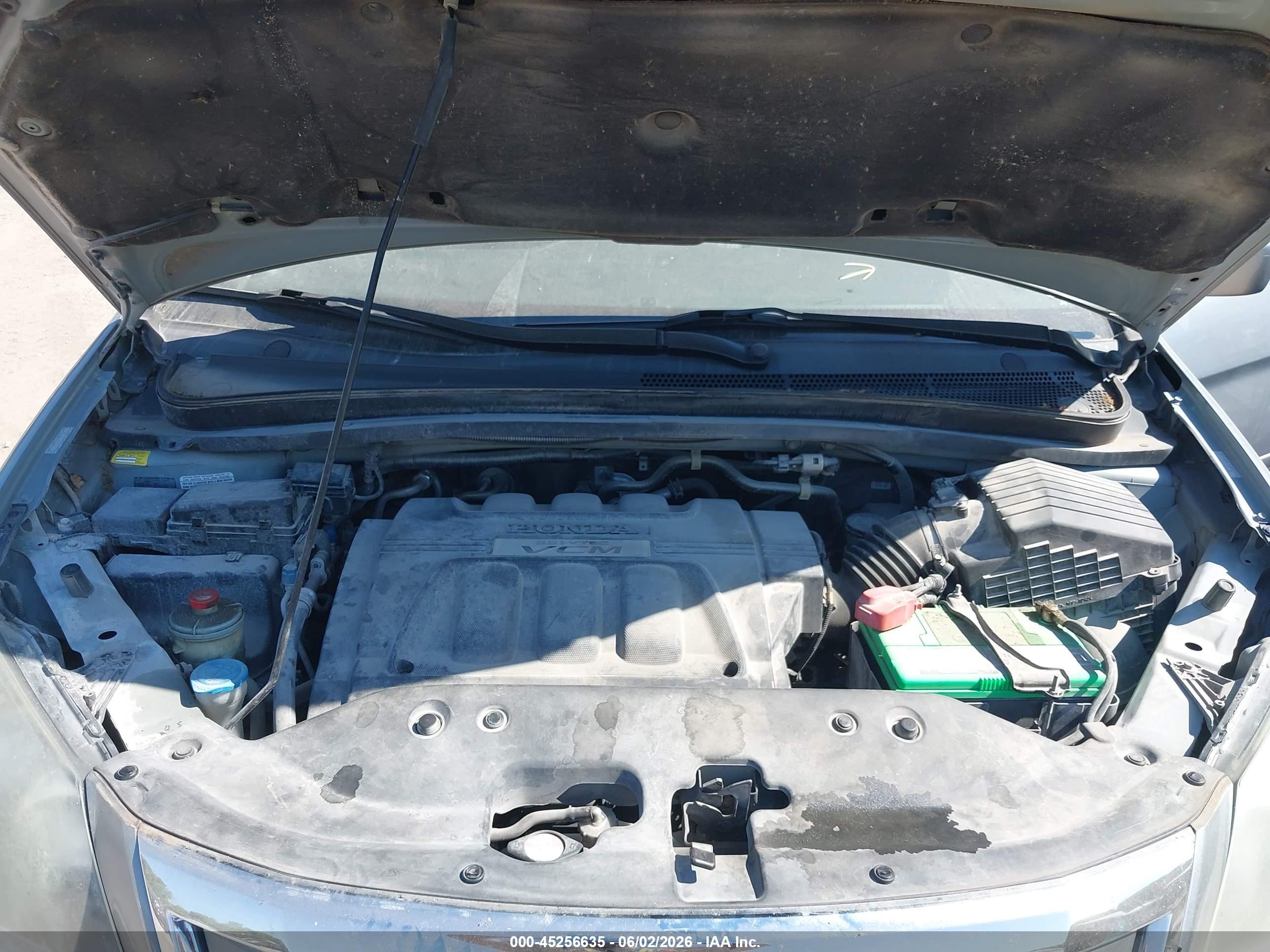 2010 Honda Odyssey Ex-l Серый vin: 5FNRL3H67AB002856