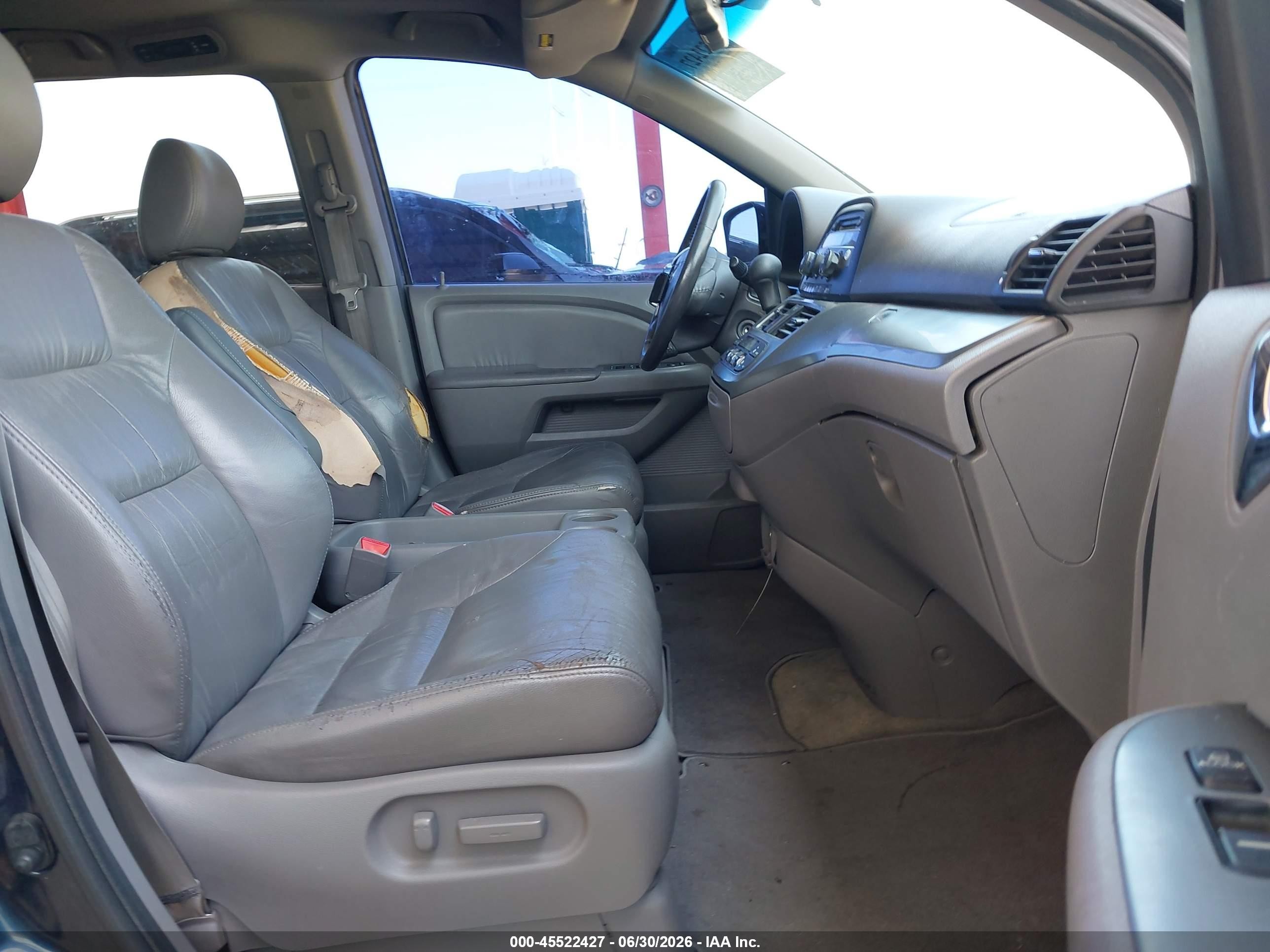 2010 Honda Odyssey Ex-l Blue vin: 5FNRL3H67AB034769