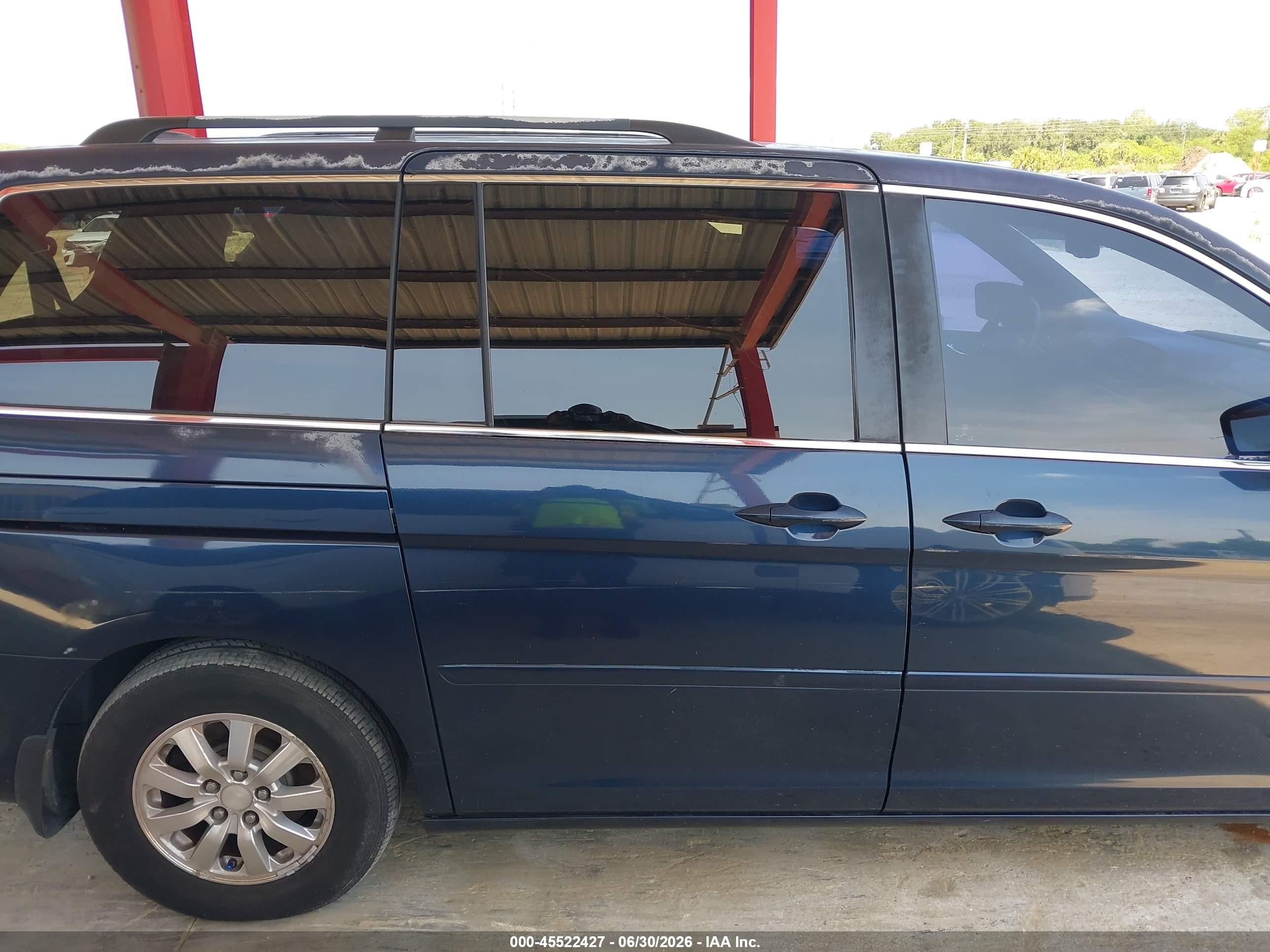 2010 Honda Odyssey Ex-l Blue vin: 5FNRL3H67AB034769
