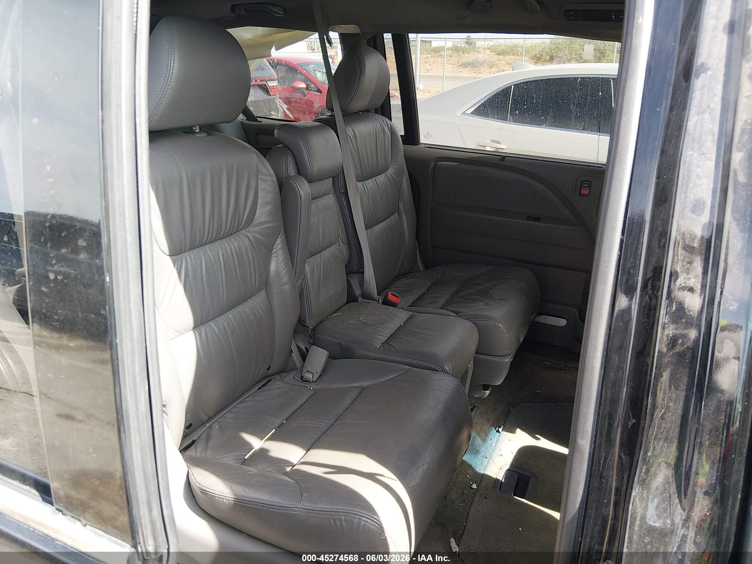 2010 Honda Odyssey Ex-l Black vin: 5FNRL3H67AB034948
