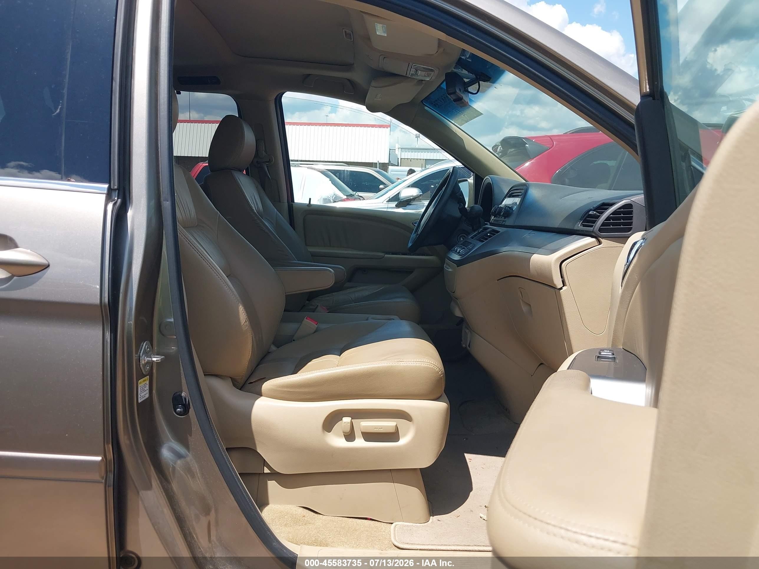 2010 Honda Odyssey Ex-l Gold vin: 5FNRL3H67AB108630