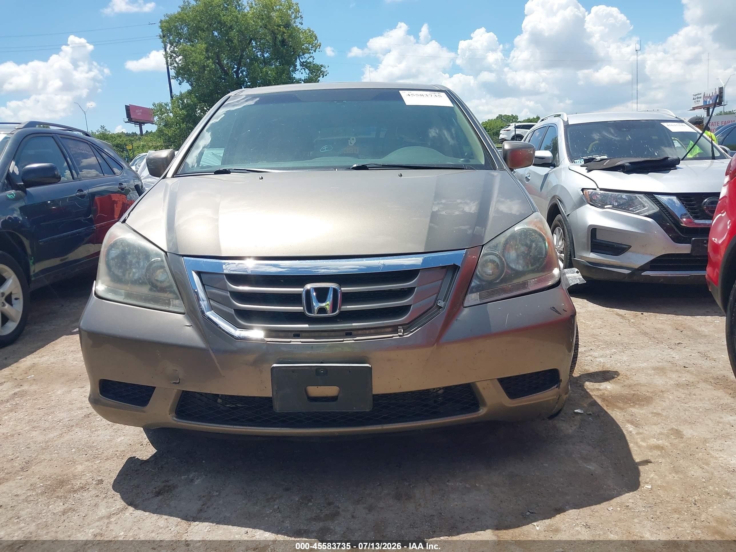 2010 Honda Odyssey Ex-l Gold vin: 5FNRL3H67AB108630