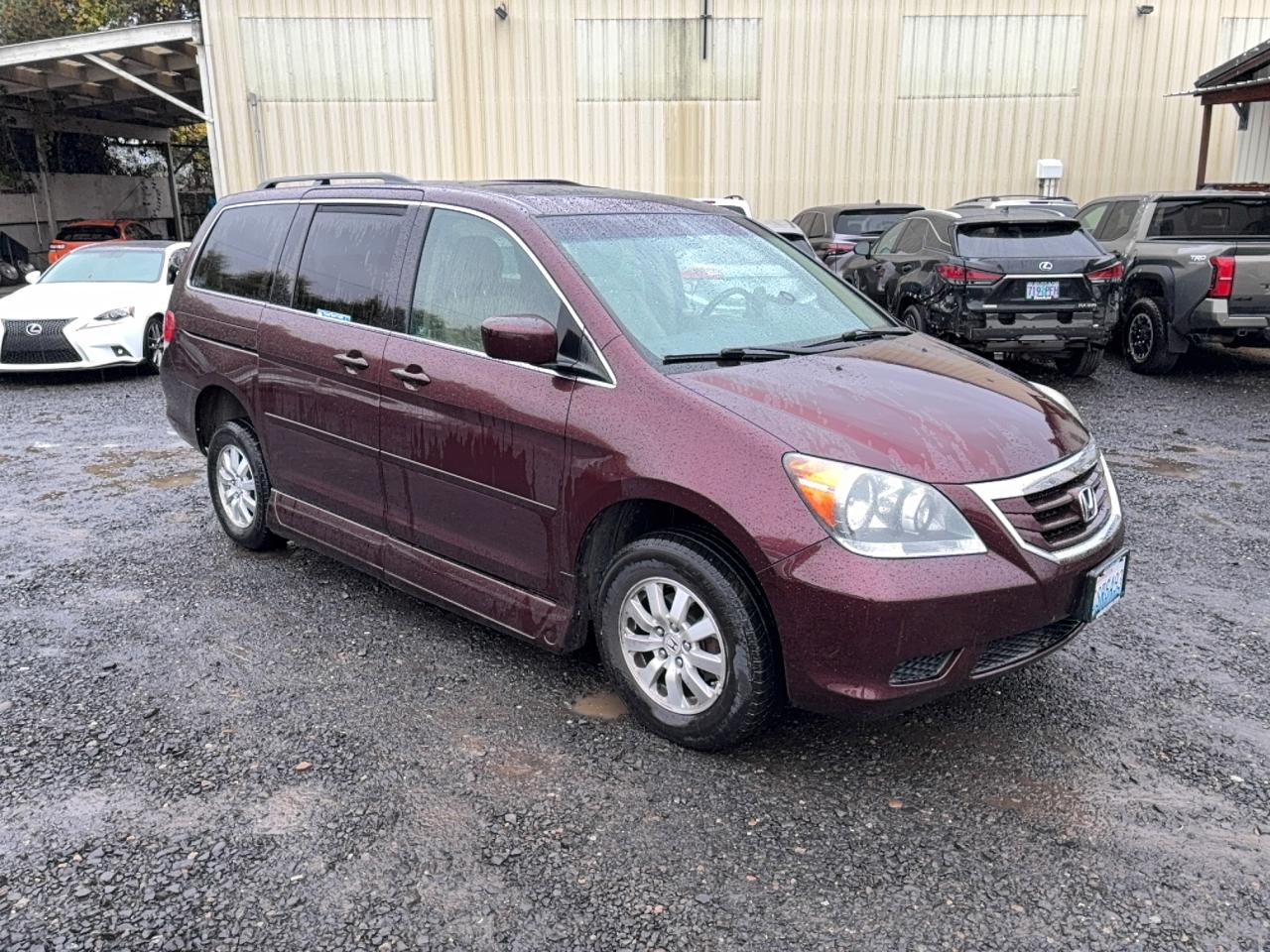 2010 Honda Odyssey Exl Burgundy vin: 5FNRL3H68AB013106