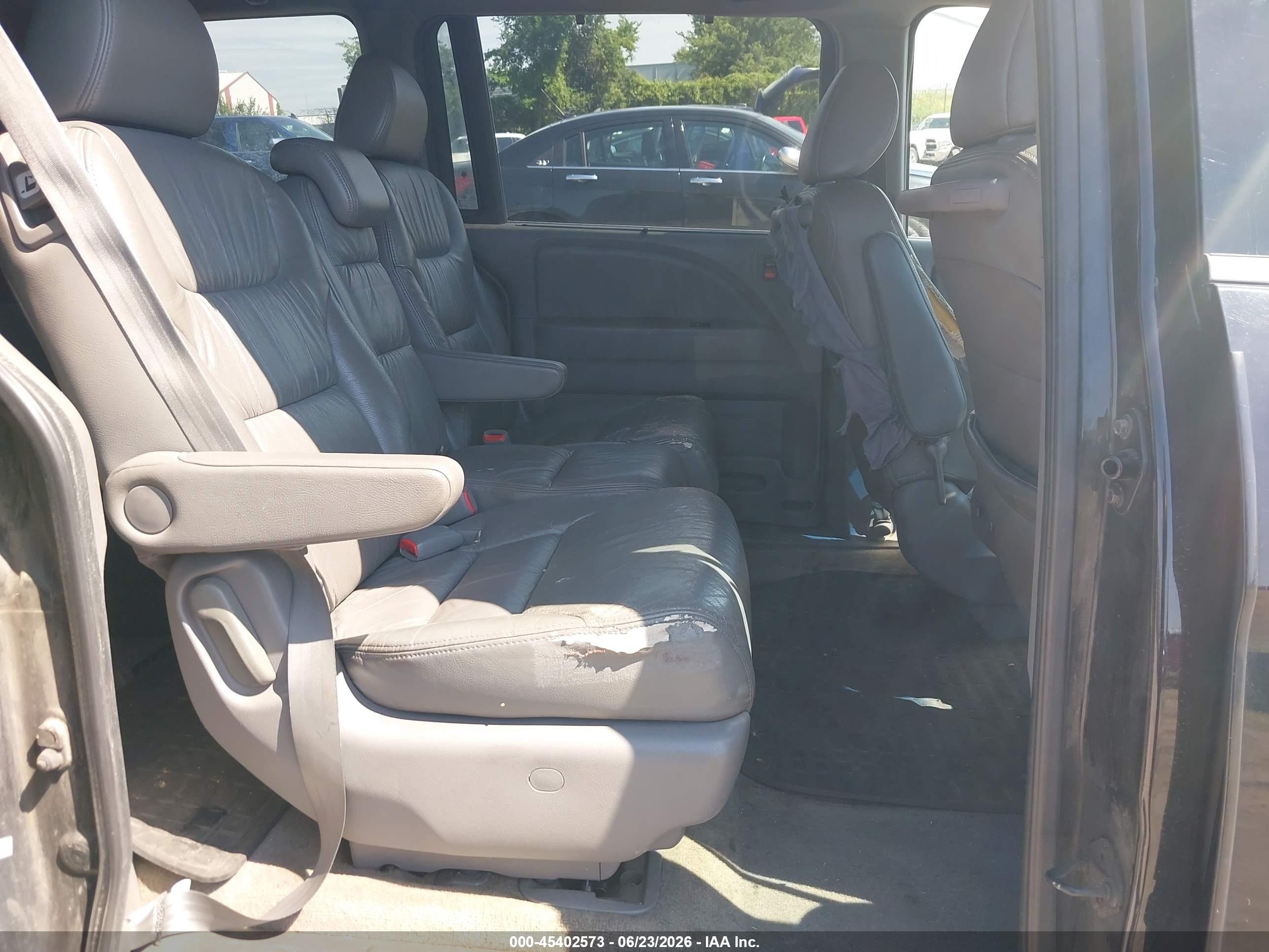 2010 Honda Odyssey Ex-l Black vin: 5FNRL3H68AB019536