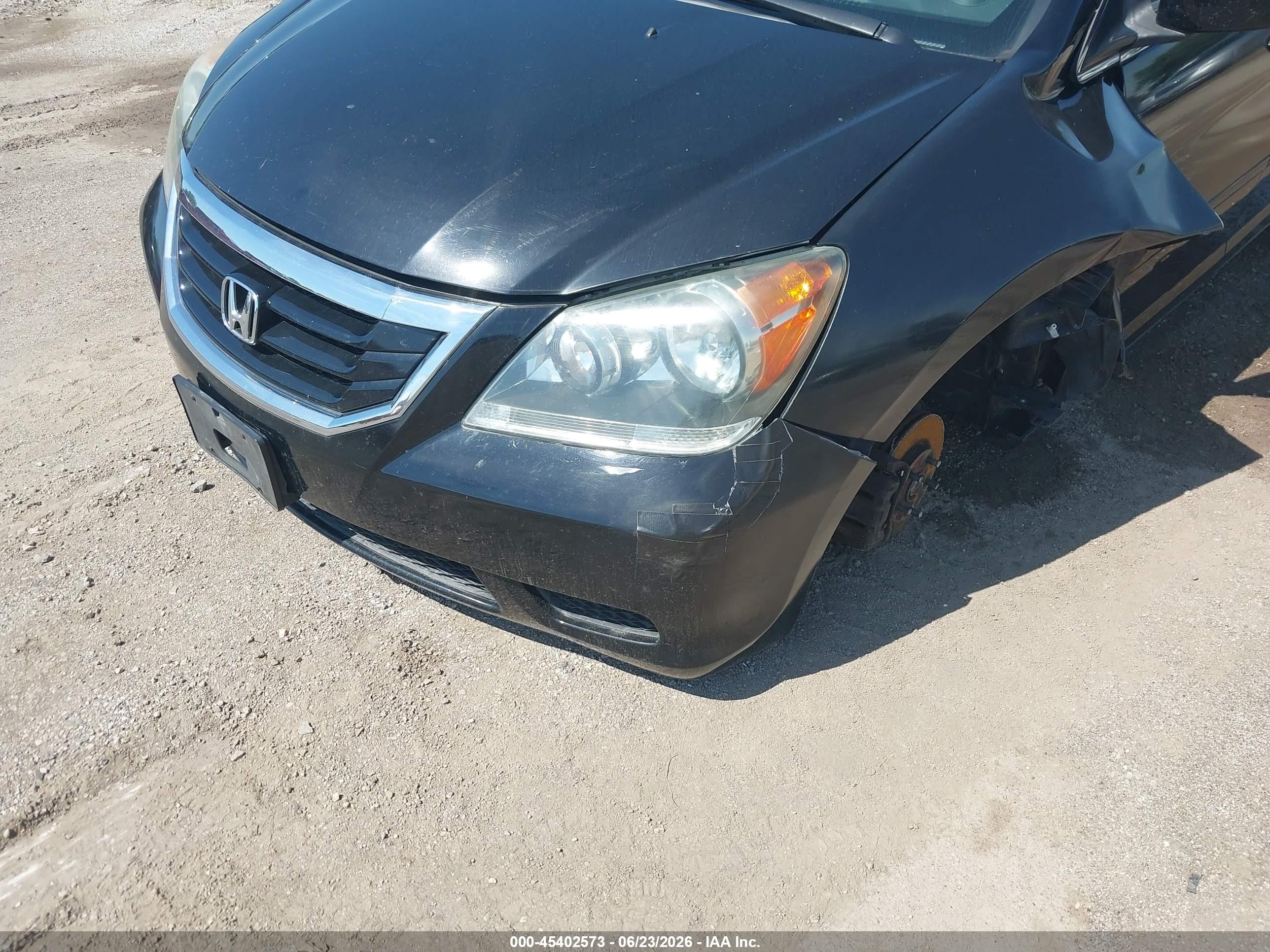 2010 Honda Odyssey Ex-l Black vin: 5FNRL3H68AB019536