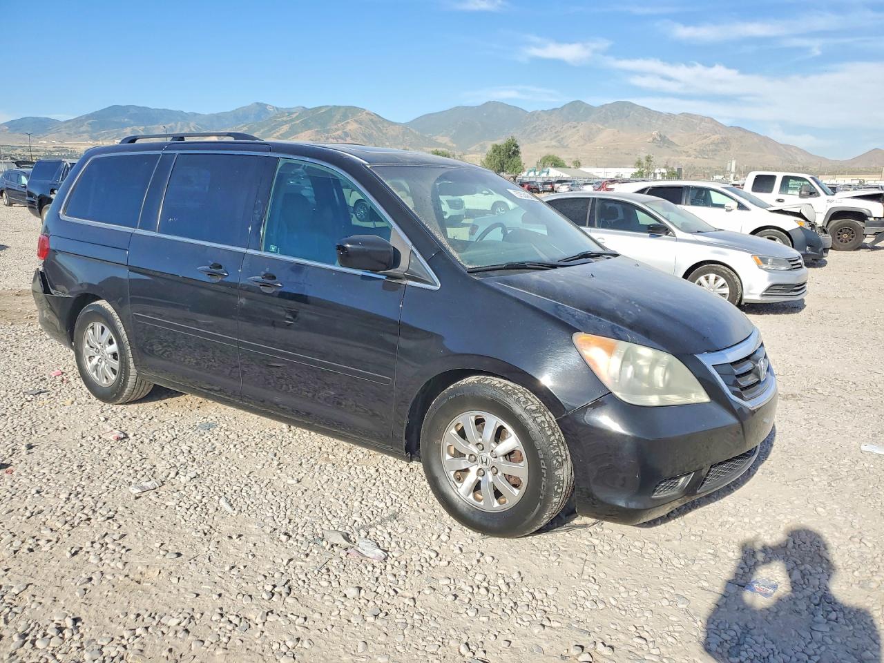 2010 Honda Odyssey Exl Black vin: 5FNRL3H68AB037115