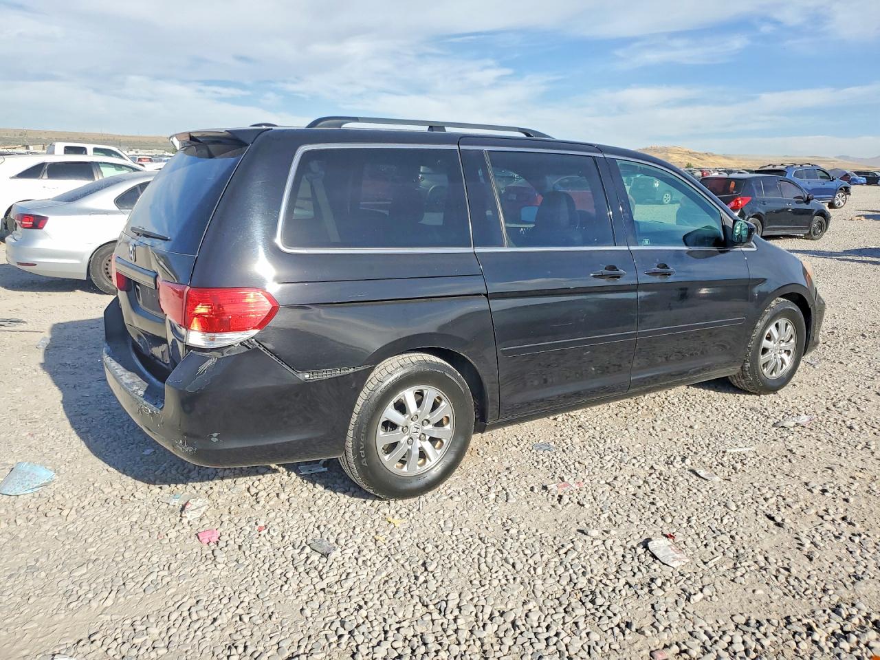 2010 Honda Odyssey Exl Black vin: 5FNRL3H68AB037115