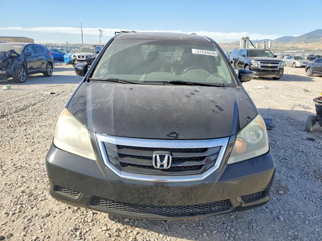 2010 Honda Odyssey Exl Black vin: 5FNRL3H68AB037115