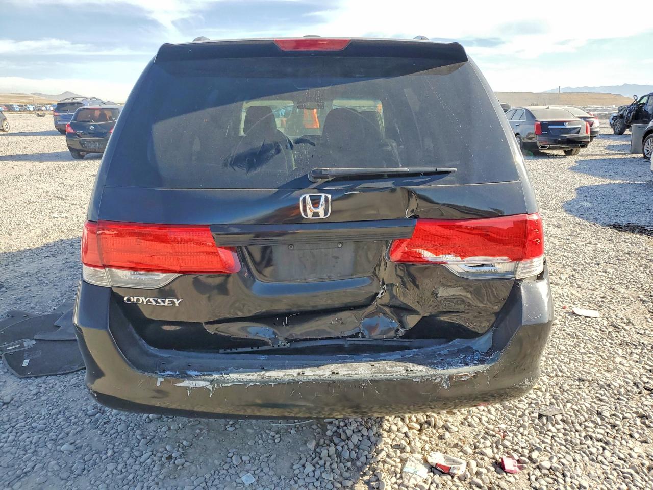 2010 Honda Odyssey Exl Black vin: 5FNRL3H68AB037115