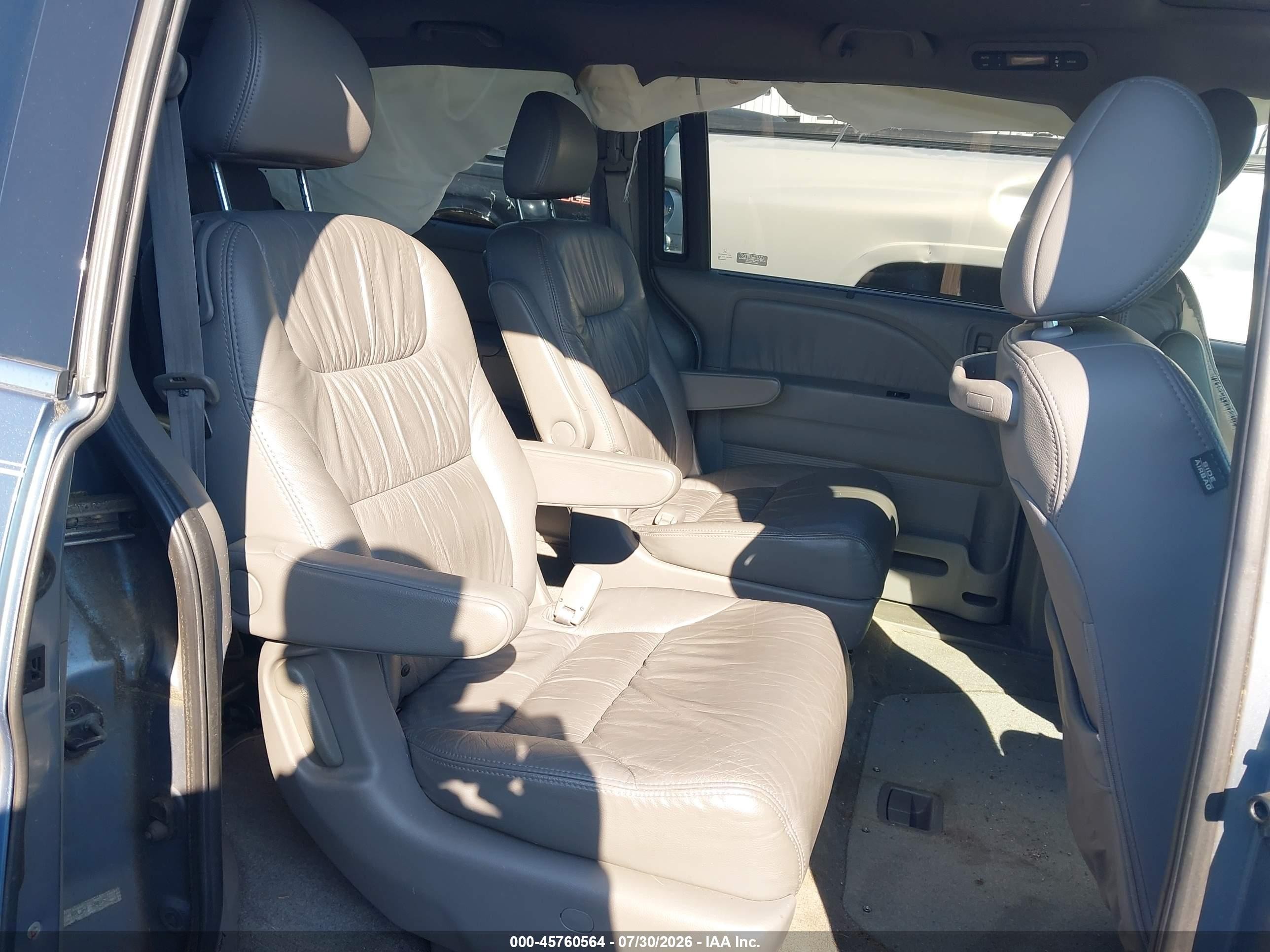 2010 Honda Odyssey Ex-l Blue vin: 5FNRL3H68AB075234