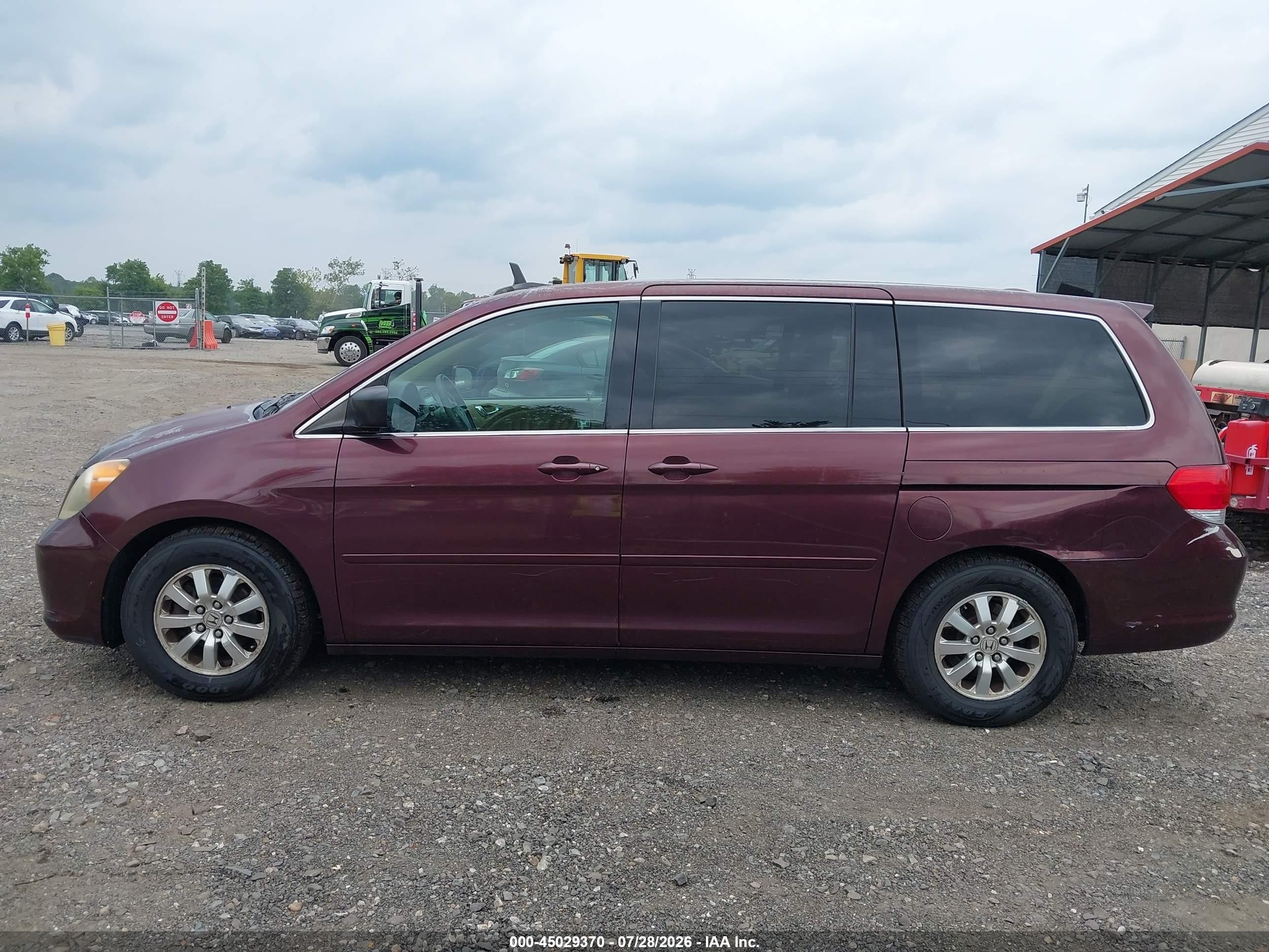 2010 Honda Odyssey Ex-l Burgundy vin: 5FNRL3H68AB082300