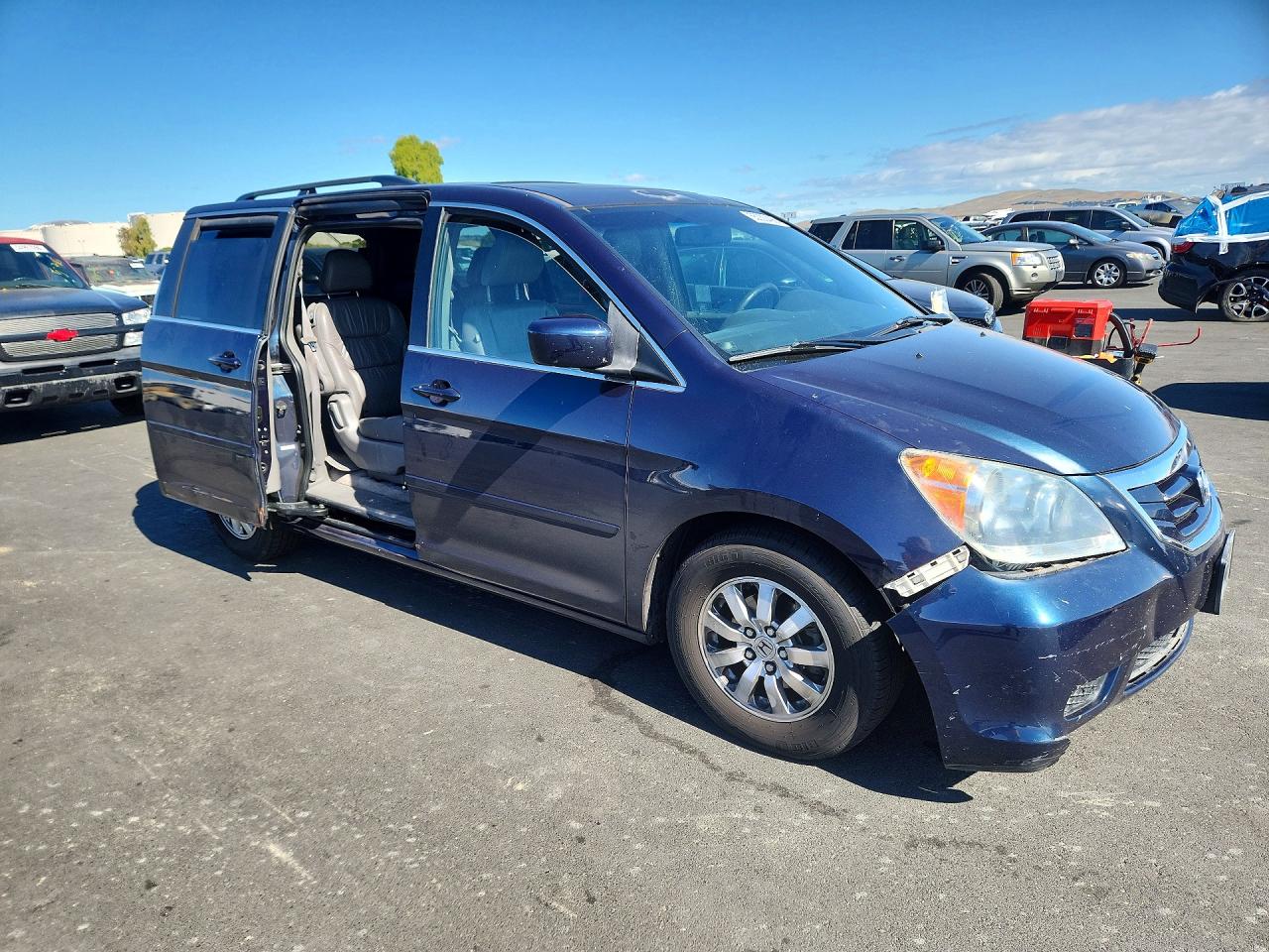 2010 Honda Odyssey Exl Синий vin: 5FNRL3H68AB091160