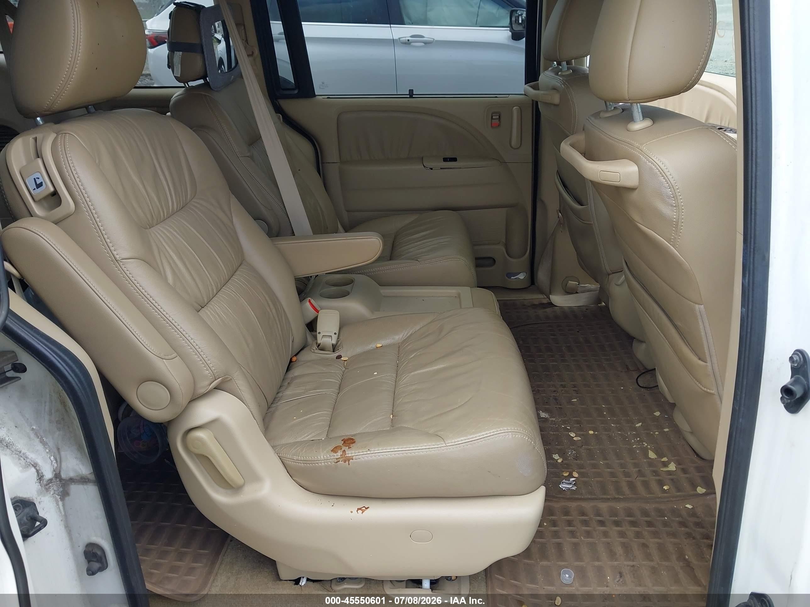 2010 Honda Odyssey Ex-l Белый vin: 5FNRL3H68AB097542