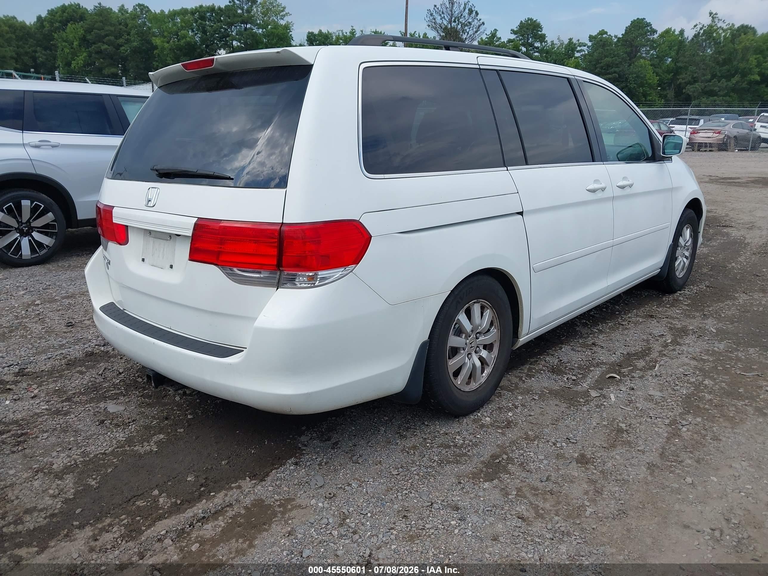 2010 Honda Odyssey Ex-l Белый vin: 5FNRL3H68AB097542