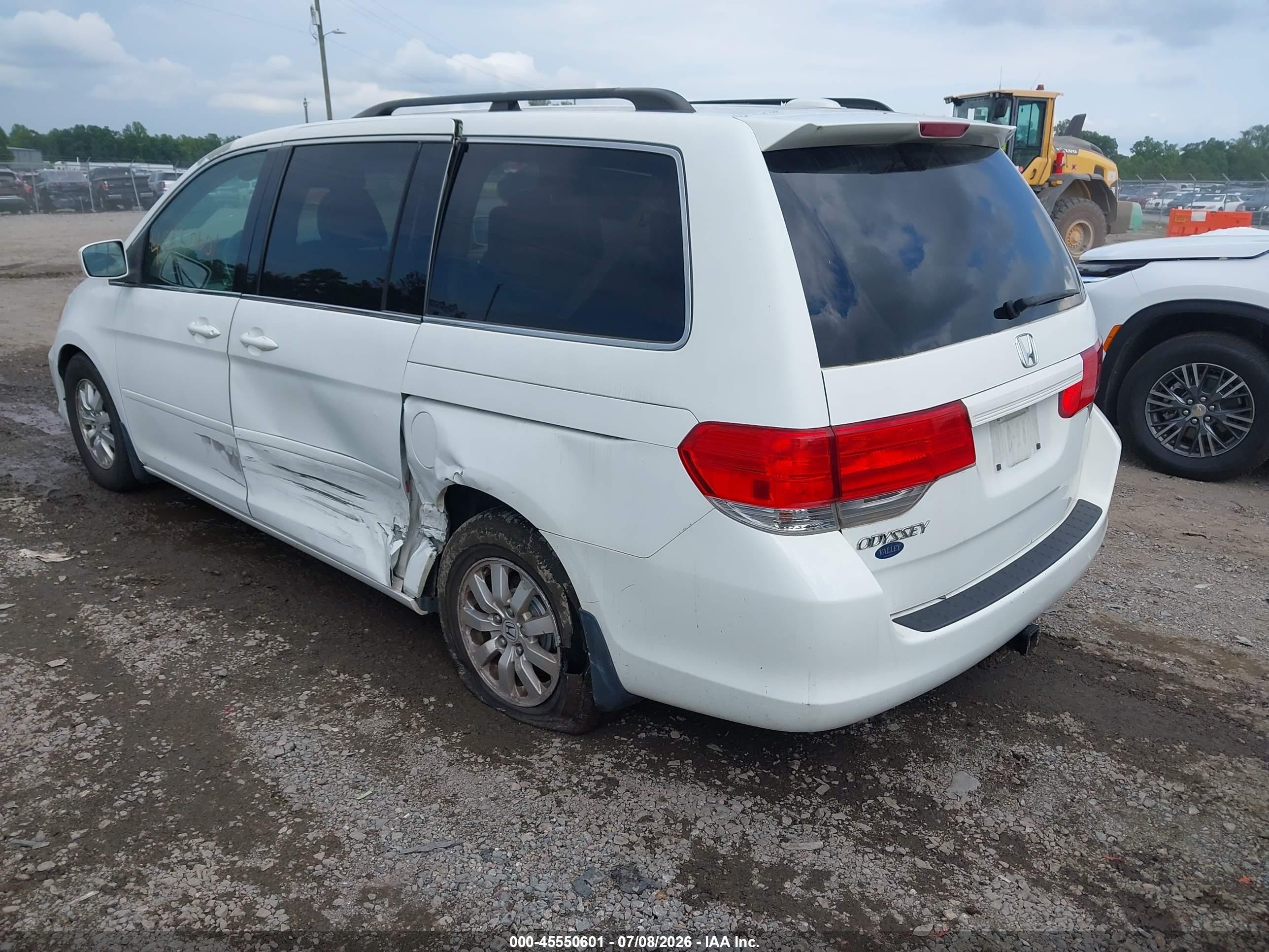 2010 Honda Odyssey Ex-l Белый vin: 5FNRL3H68AB097542