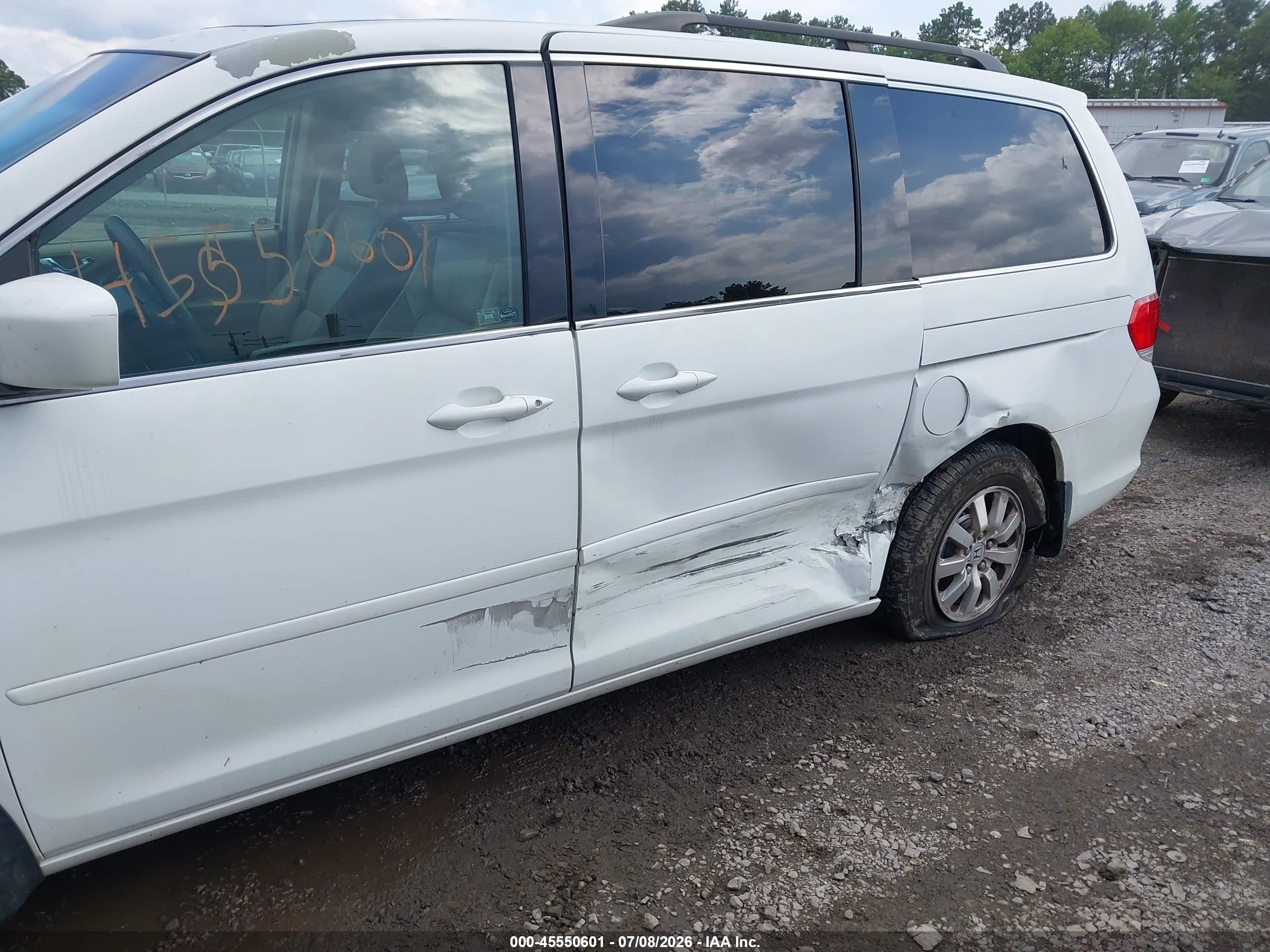 2010 Honda Odyssey Ex-l Белый vin: 5FNRL3H68AB097542