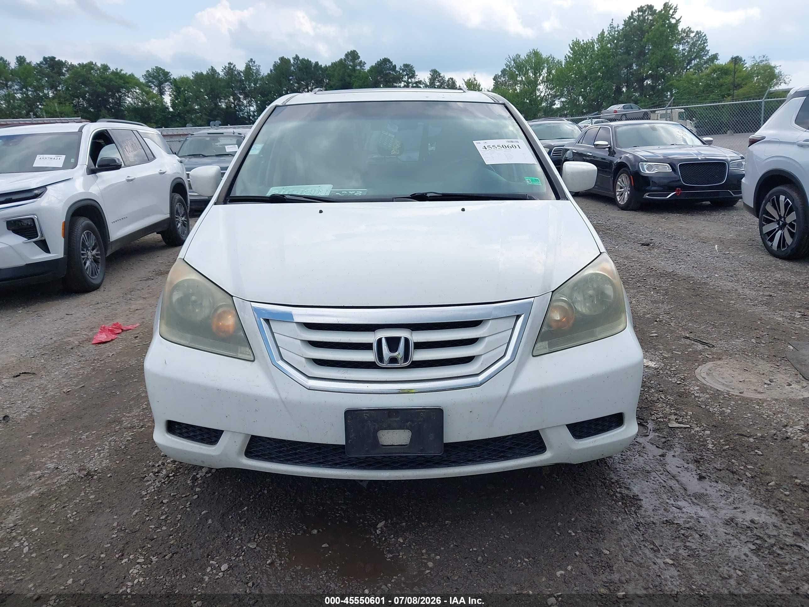 2010 Honda Odyssey Ex-l Белый vin: 5FNRL3H68AB097542