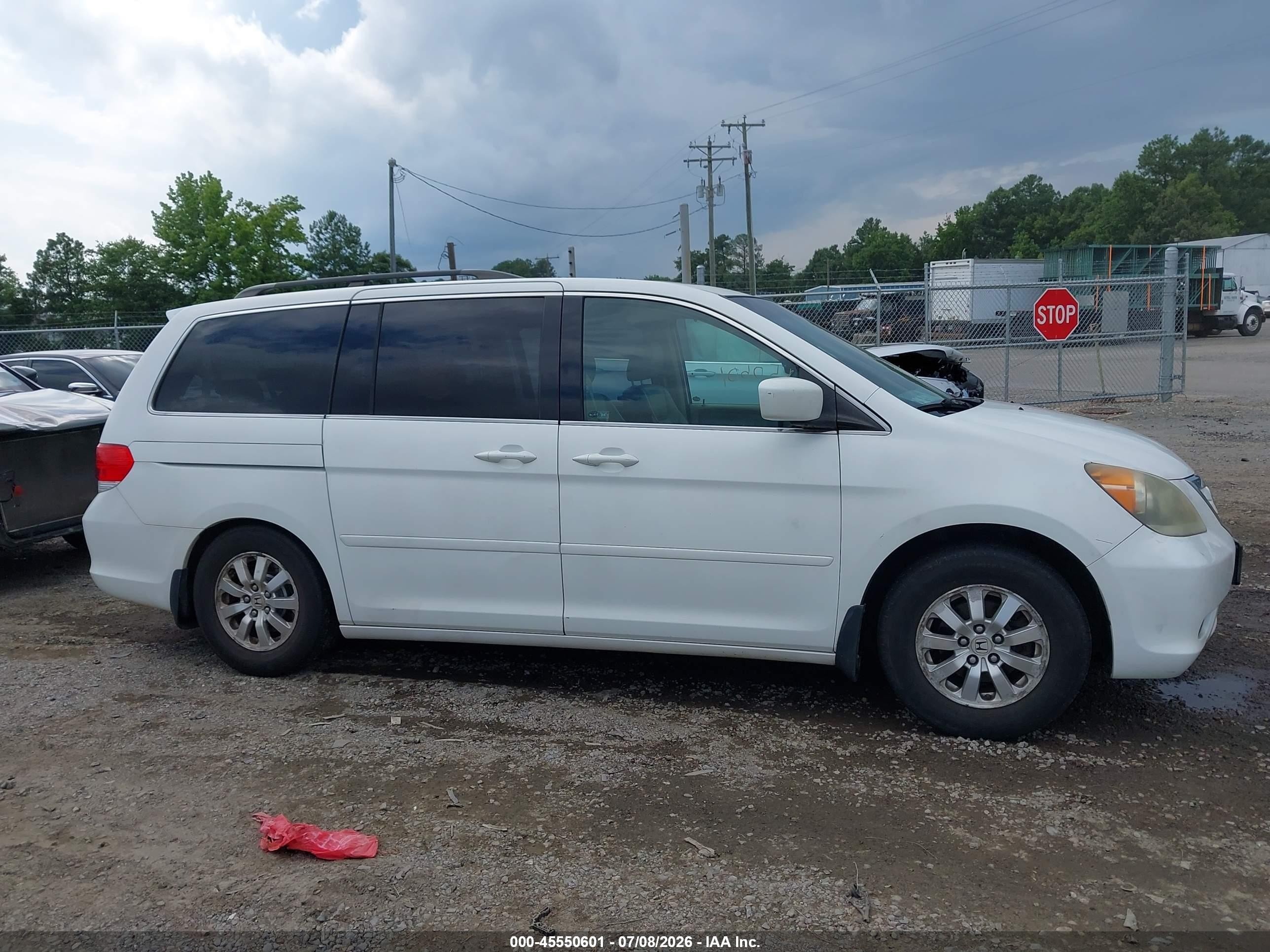 2010 Honda Odyssey Ex-l Белый vin: 5FNRL3H68AB097542