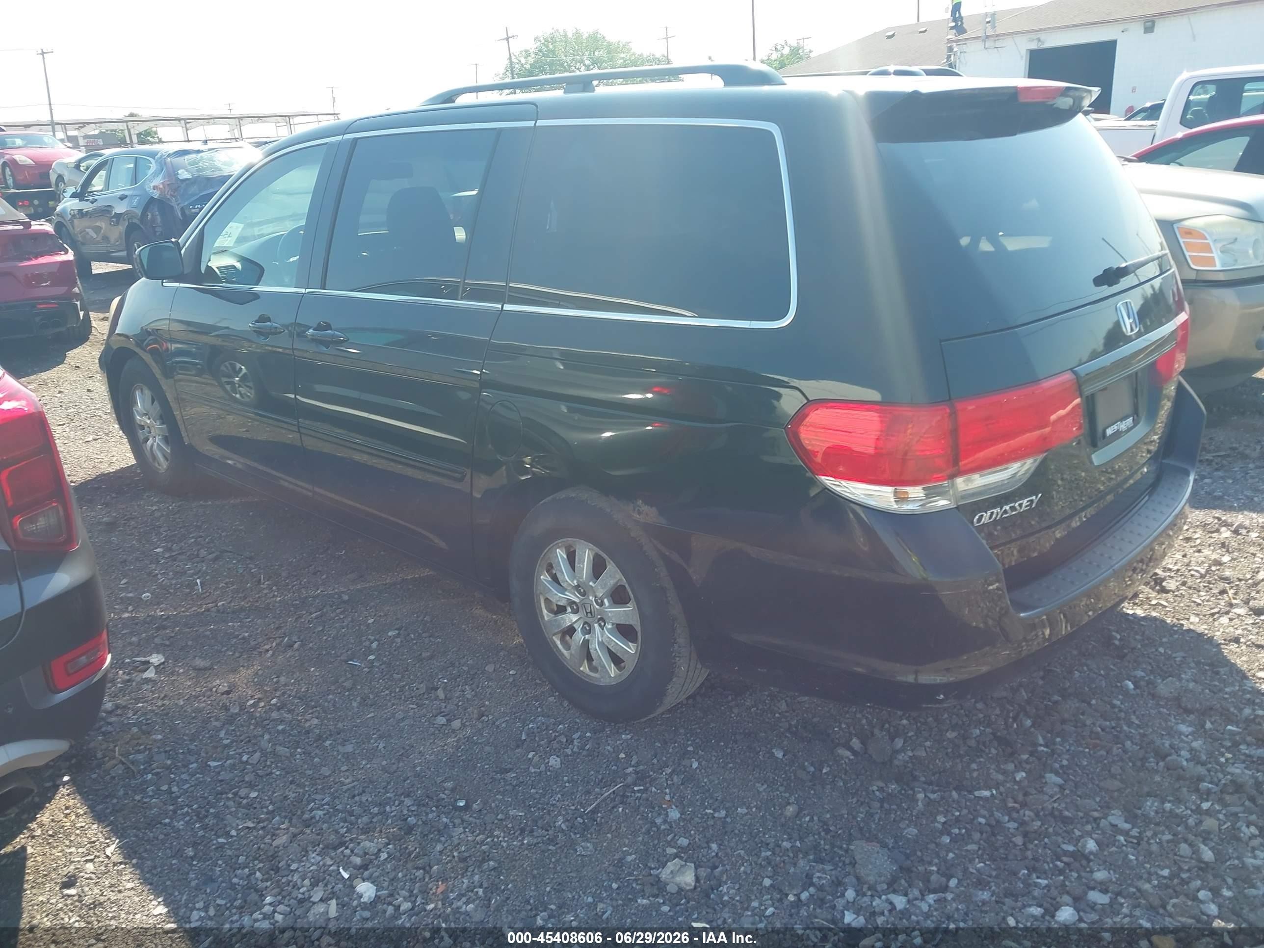 2010 Honda Odyssey Ex-l Black vin: 5FNRL3H68AB098299