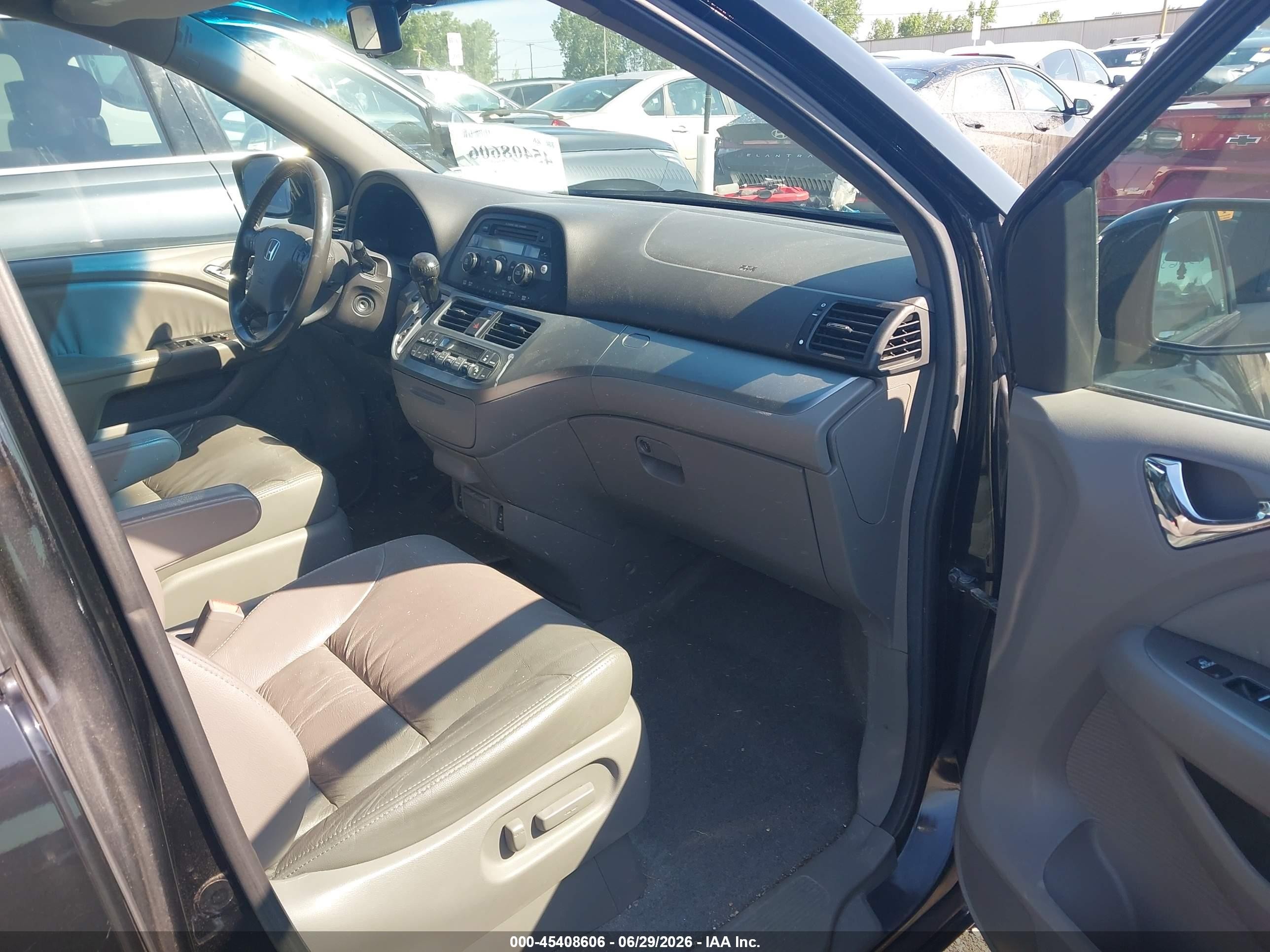 2010 Honda Odyssey Ex-l Black vin: 5FNRL3H68AB098299
