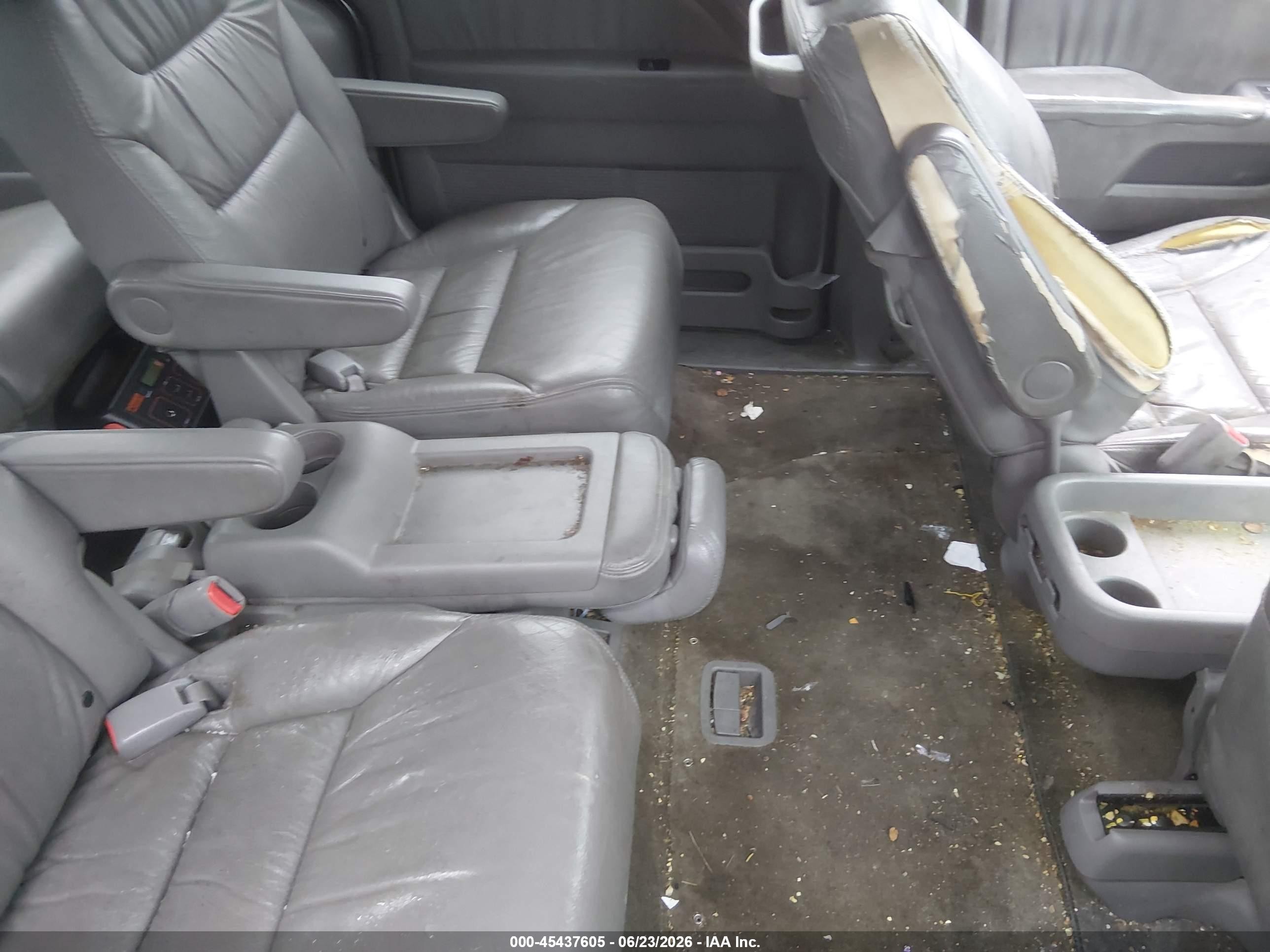 2010 Honda Odyssey Ex-l Gray vin: 5FNRL3H69AB021537
