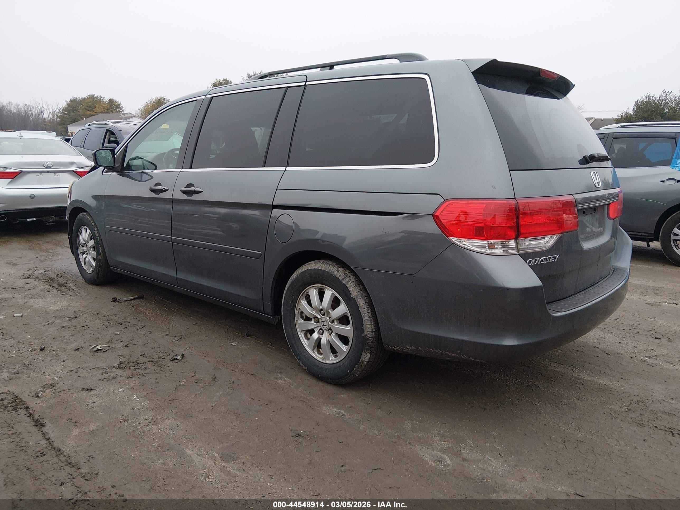 2010 Honda Odyssey Ex-l Gray vin: 5FNRL3H69AB054439